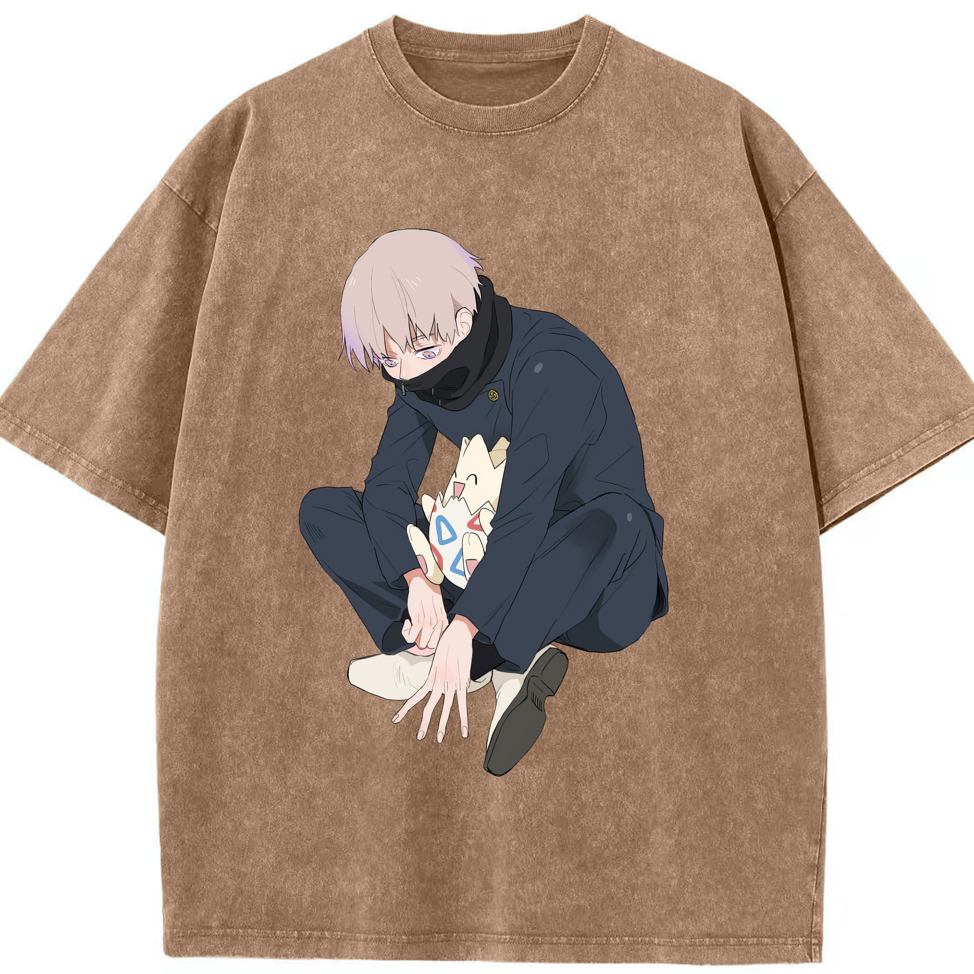 （画像用） 呪術廻戦 Jujutsu Kaisen 綿100% ヴィンテージ風 半袖Tシャツ（フロントプリント）