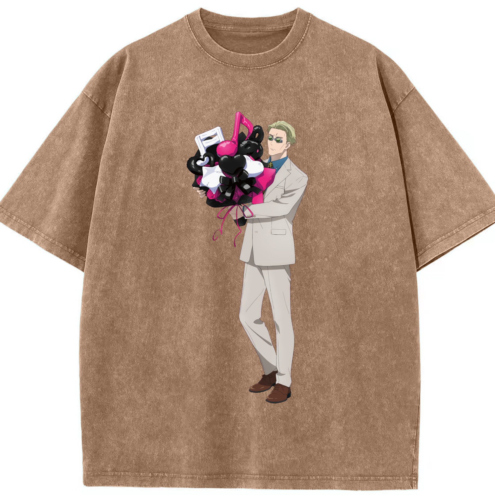 （画像用） 呪術廻戦 Jujutsu Kaisen 綿100% ヴィンテージ風 半袖Tシャツ（フロントプリント）
