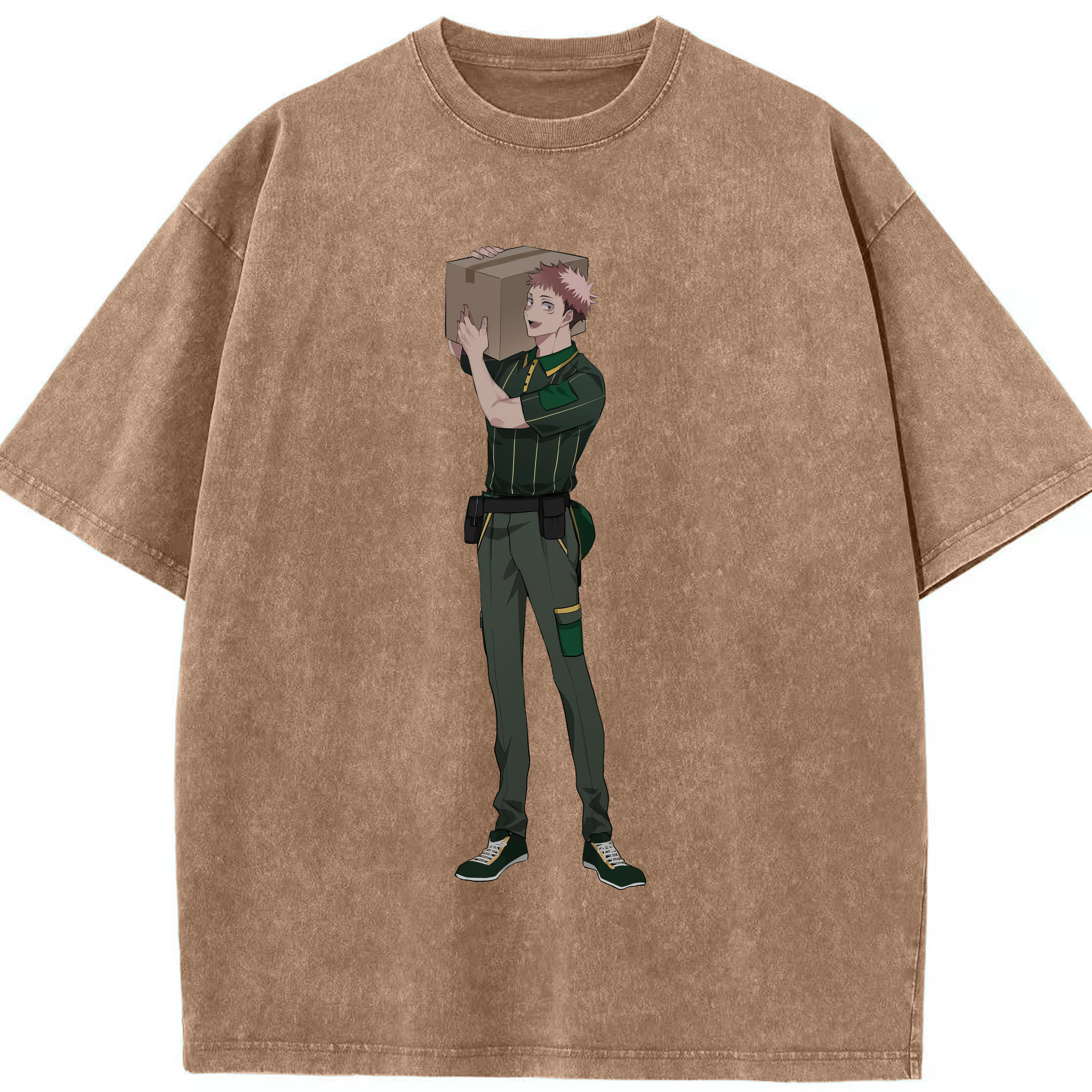 （画像用） 呪術廻戦 Jujutsu Kaisen 綿100% ヴィンテージ風 半袖Tシャツ（フロントプリント）