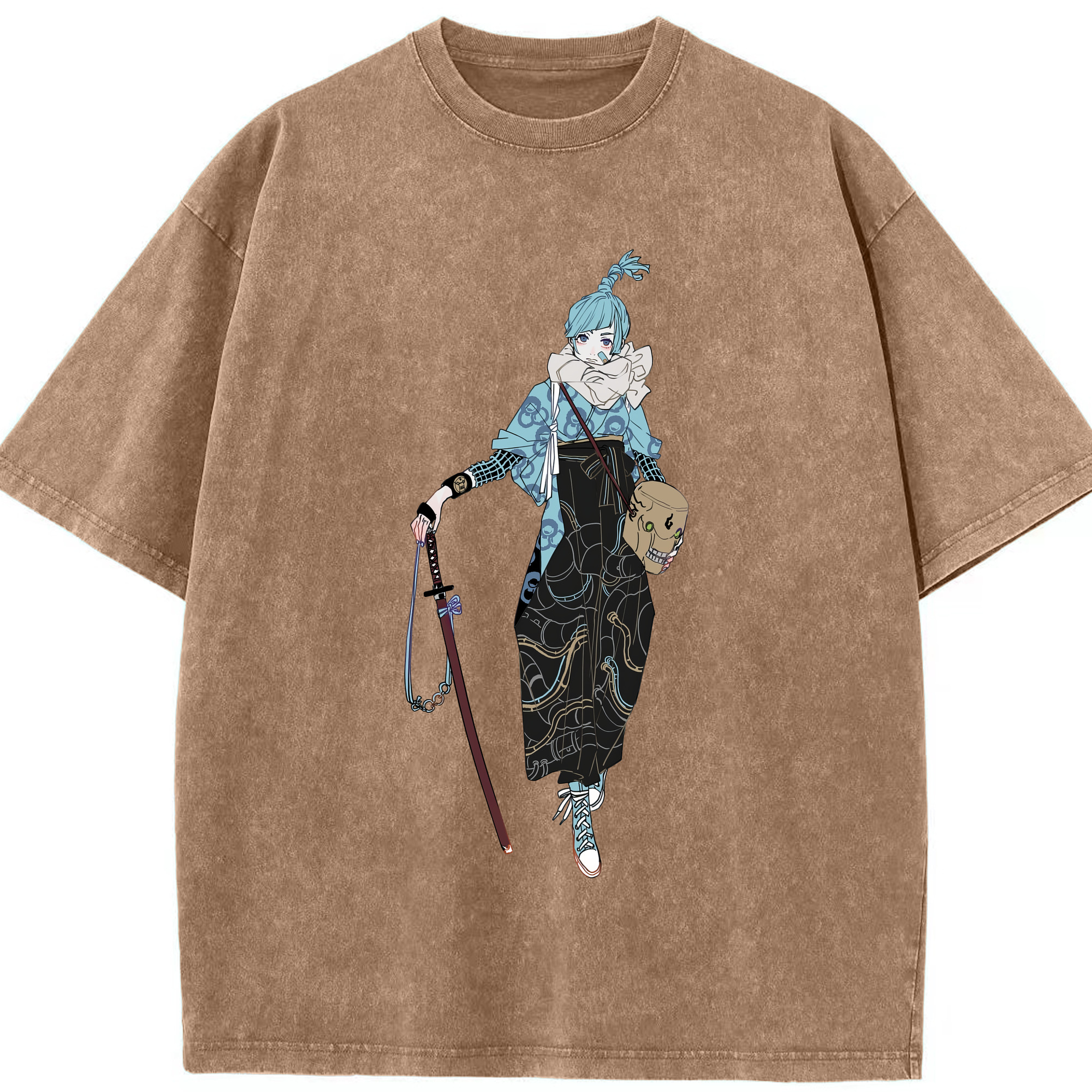 （画像用） 呪術廻戦 Jujutsu Kaisen 綿100% ヴィンテージ風 半袖Tシャツ（フロントプリント）