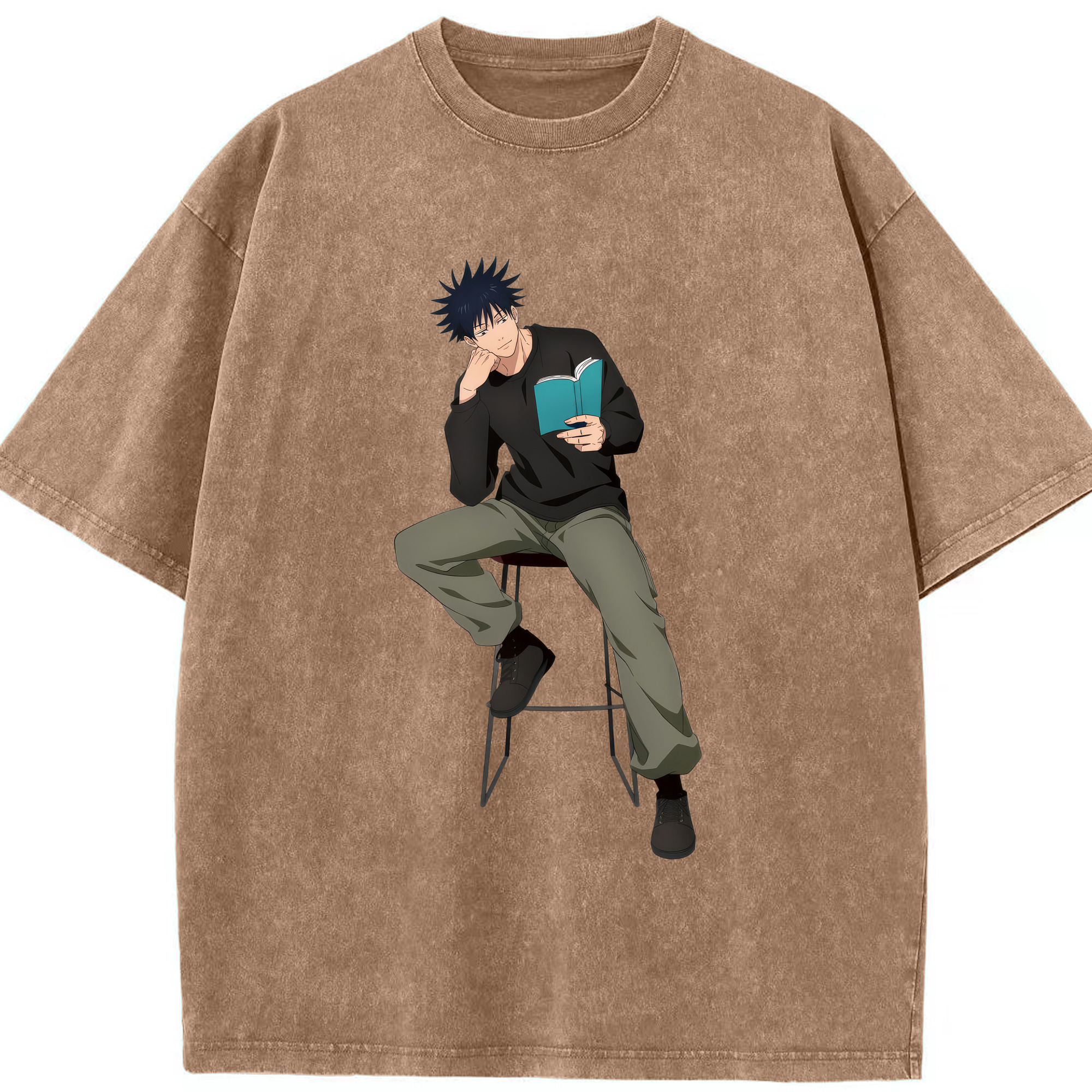 （画像用） 呪術廻戦 Jujutsu Kaisen 綿100% ヴィンテージ風 半袖Tシャツ（フロントプリント）