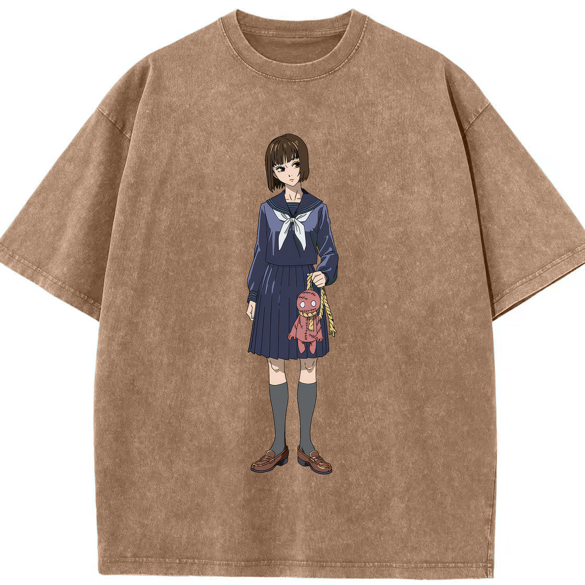 （画像用） 呪術廻戦 Jujutsu Kaisen 綿100% ヴィンテージ風 半袖Tシャツ（フロントプリント）