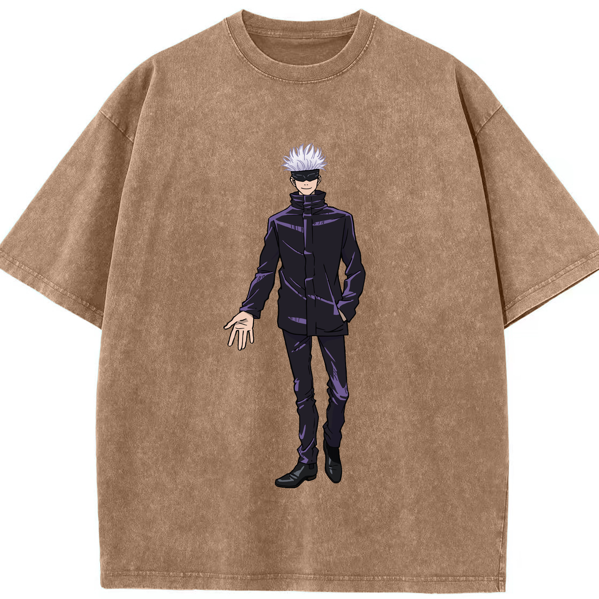 （画像用） 呪術廻戦 Jujutsu Kaisen 綿100% ヴィンテージ風 半袖Tシャツ（フロントプリント）