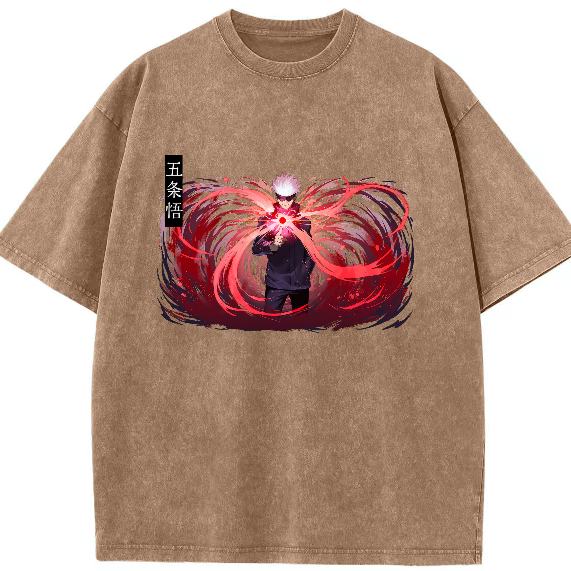 （画像用） 呪術廻戦 Jujutsu Kaisen 綿100% ヴィンテージ風 半袖Tシャツ（フロントプリント）