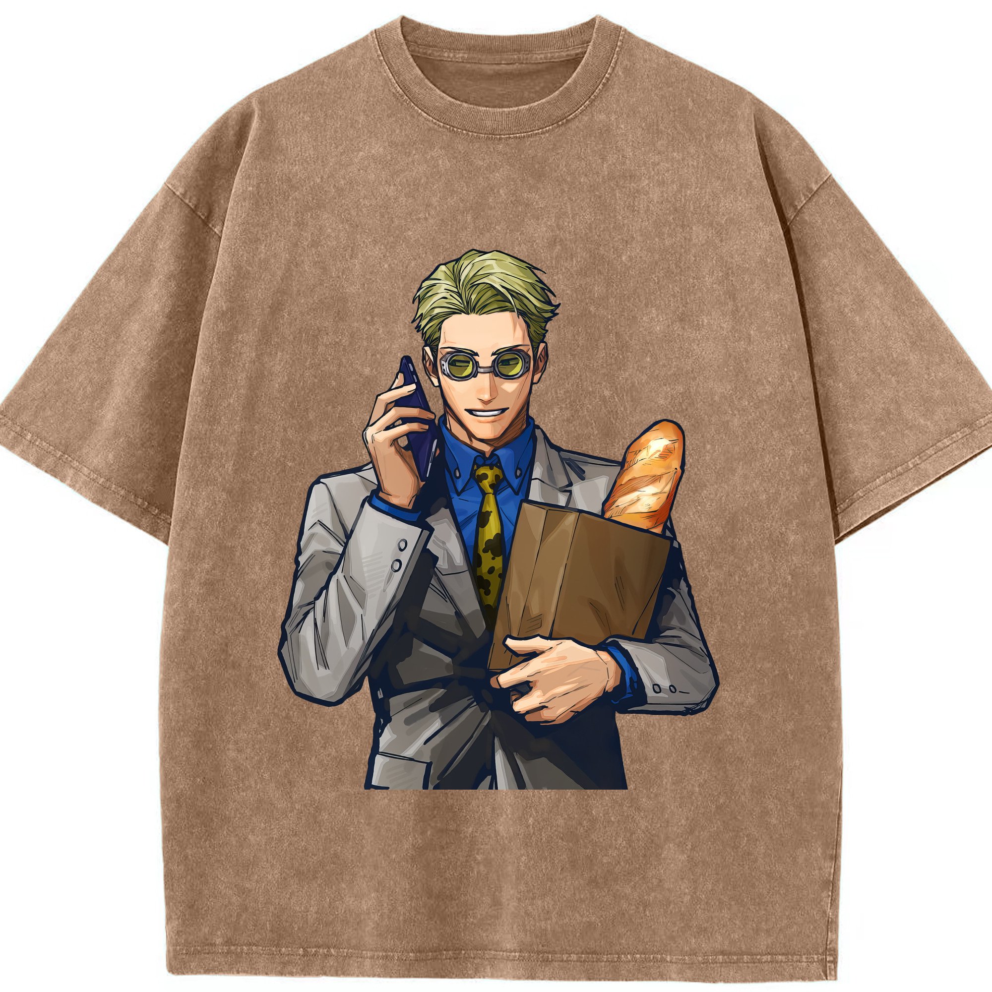 （画像用） 呪術廻戦 Jujutsu Kaisen 綿100% ヴィンテージ風 半袖Tシャツ（フロントプリント）