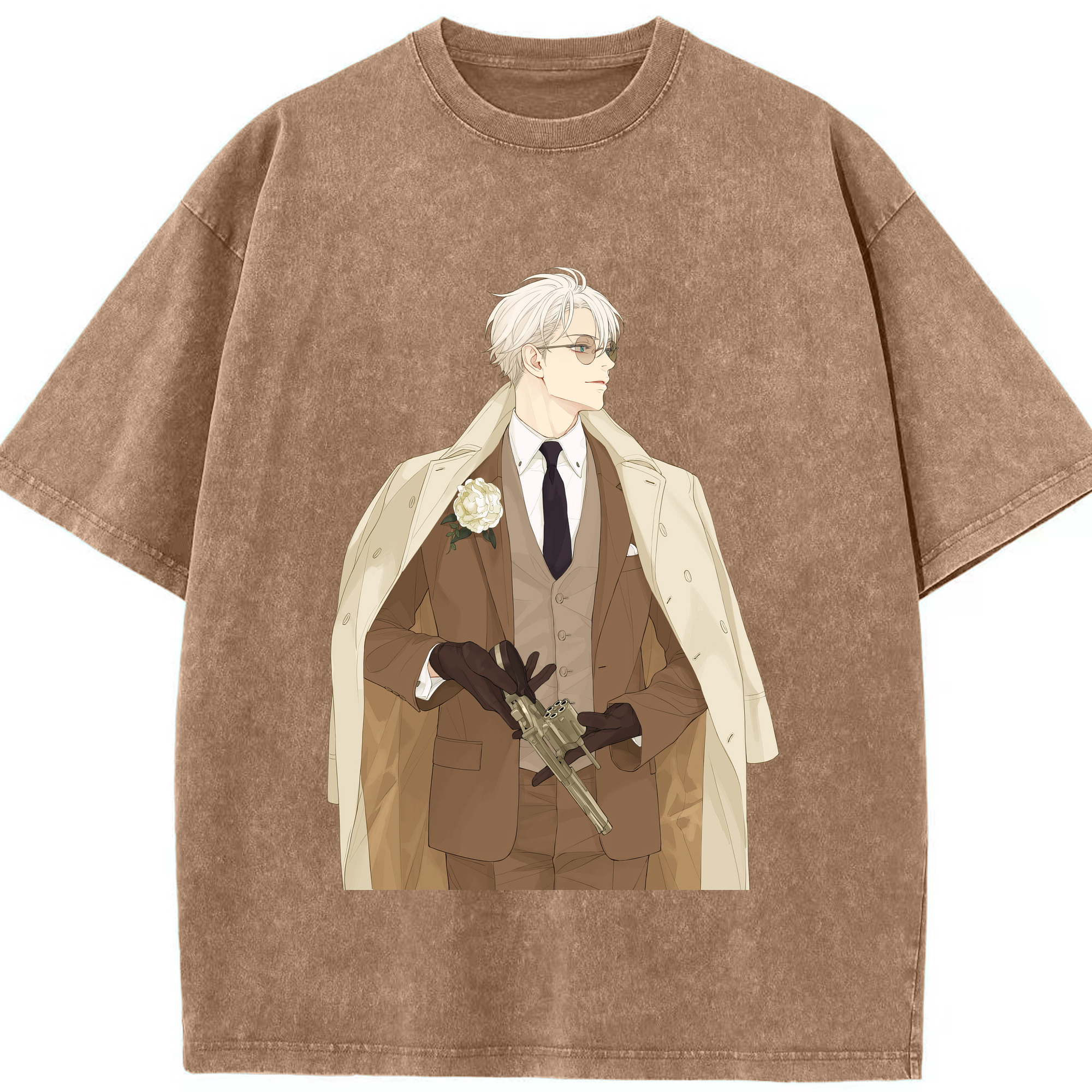 （画像用） 呪術廻戦 Jujutsu Kaisen 綿100% ヴィンテージ風 半袖Tシャツ（フロントプリント）