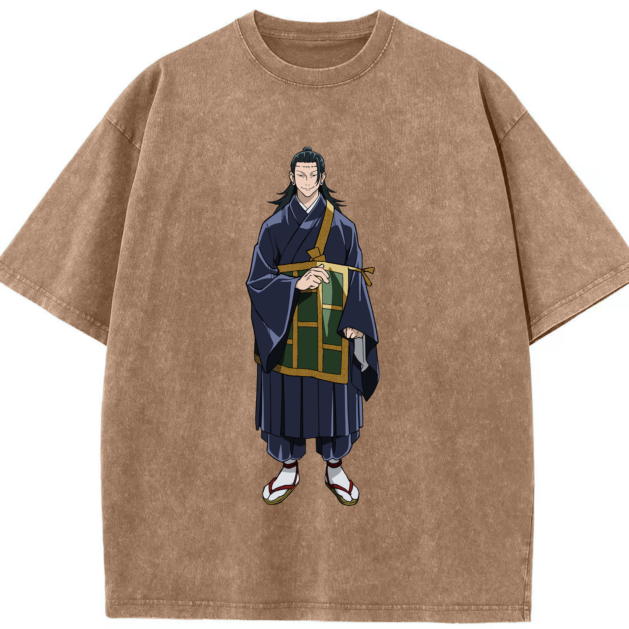 （画像用） 呪術廻戦 Jujutsu Kaisen 綿100% ヴィンテージ風 半袖Tシャツ（フロントプリント）