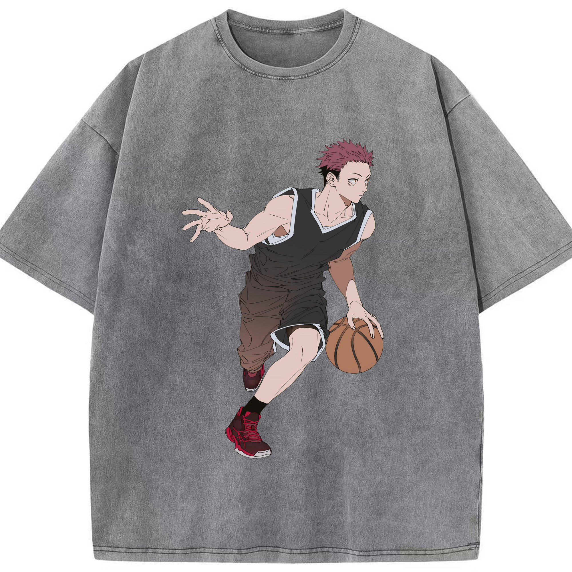 （画像用） 呪術廻戦 Jujutsu Kaisen 綿100% ヴィンテージ風 半袖Tシャツ（フロントプリント）