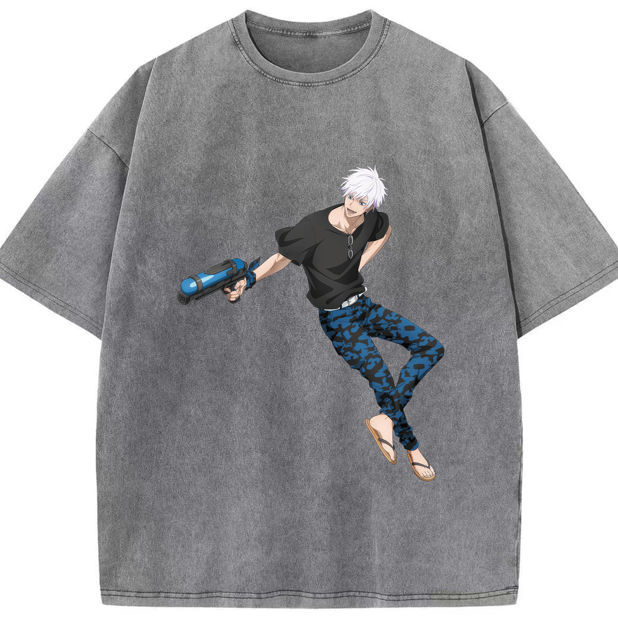 （画像用） 呪術廻戦 Jujutsu Kaisen 綿100% ヴィンテージ風 半袖Tシャツ（フロントプリント）