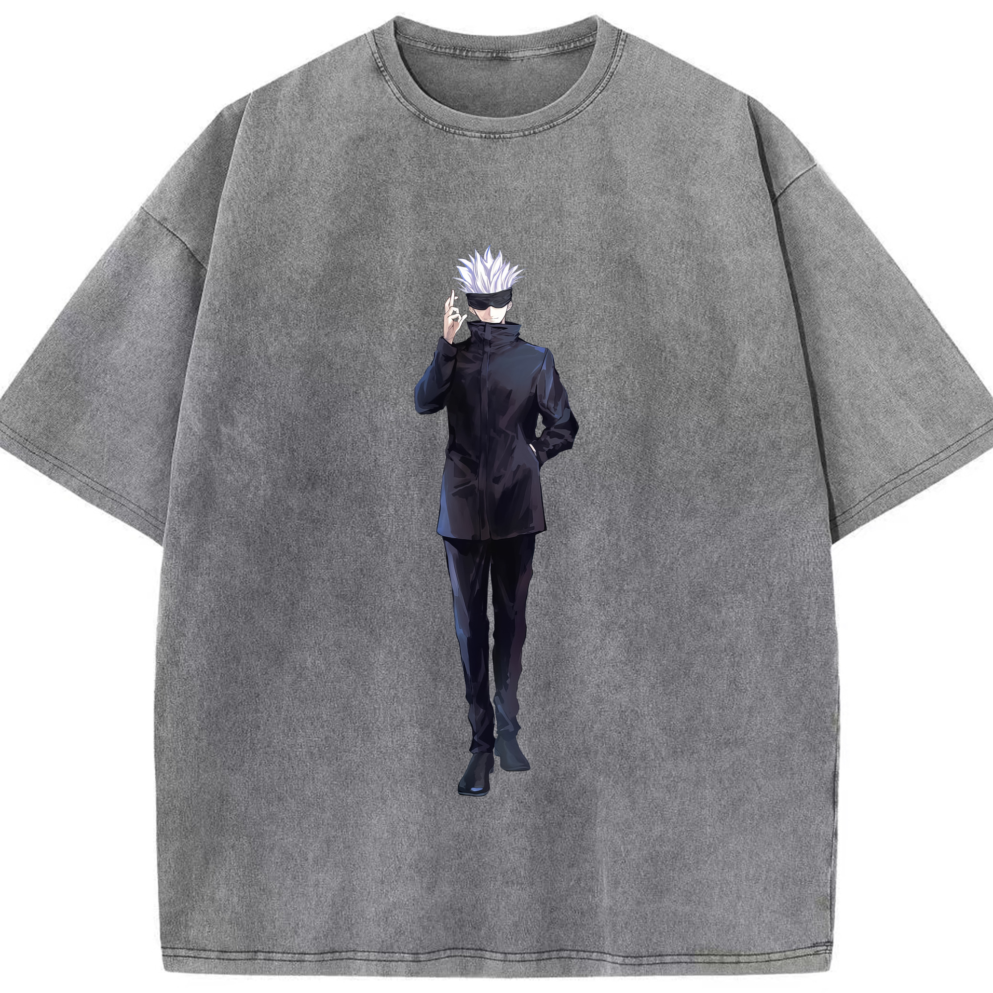 （画像用） 呪術廻戦 Jujutsu Kaisen 綿100% ヴィンテージ風 半袖Tシャツ（フロントプリント）