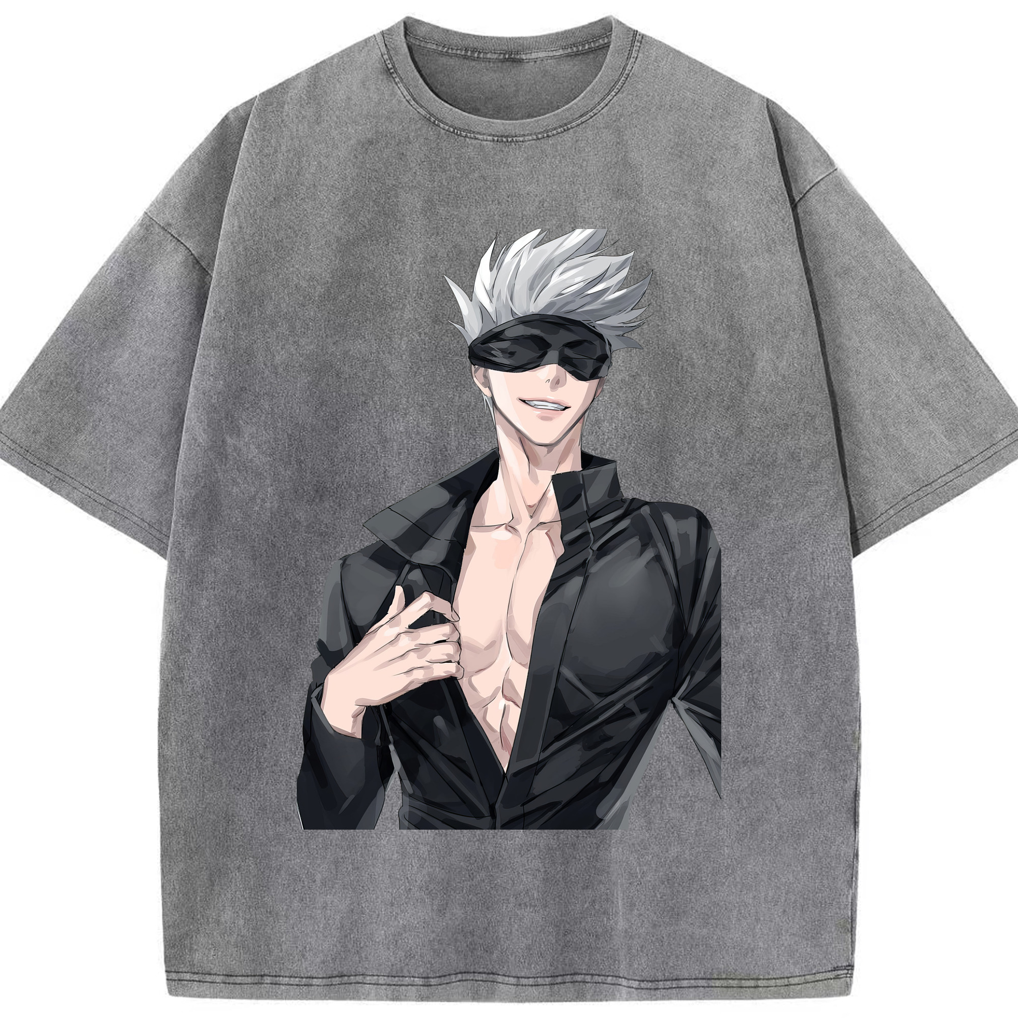 （画像用） 呪術廻戦 Jujutsu Kaisen 綿100% ヴィンテージ風 半袖Tシャツ（フロントプリント）