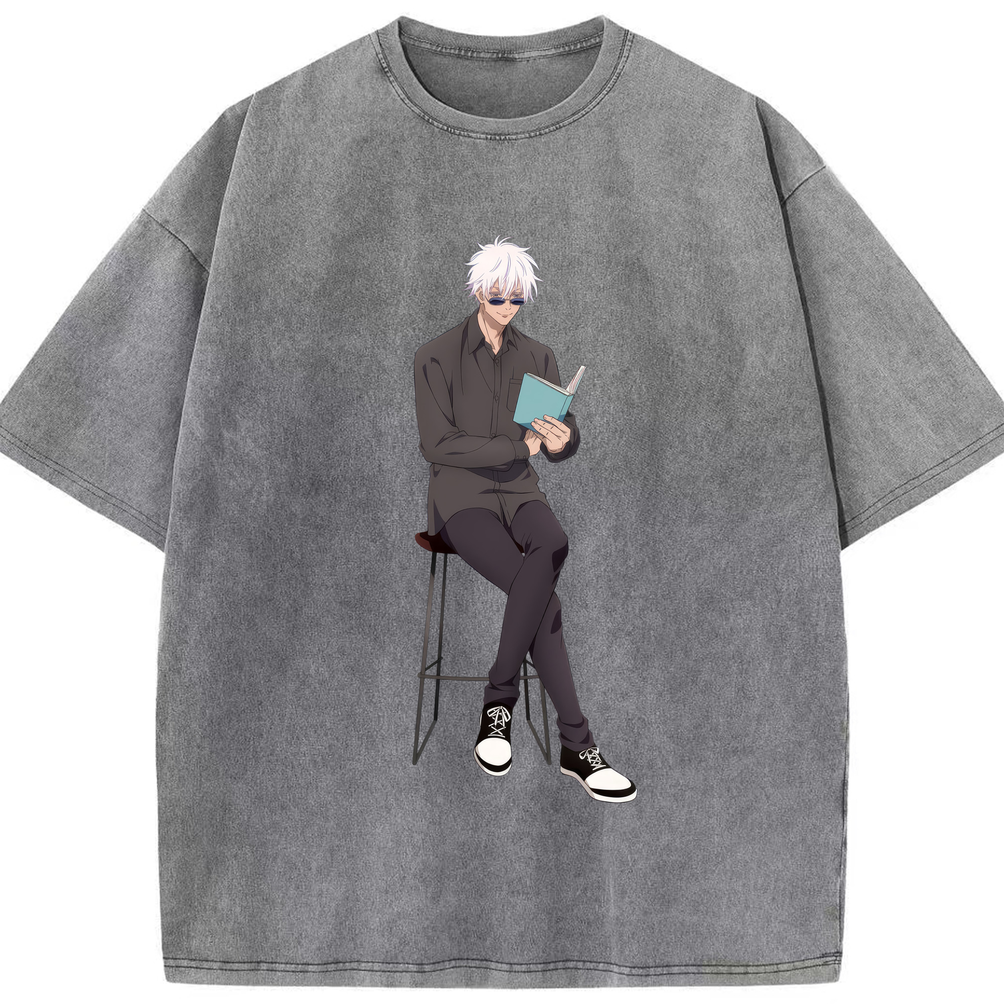 （画像用） 呪術廻戦 Jujutsu Kaisen 綿100% ヴィンテージ風 半袖Tシャツ（フロントプリント）