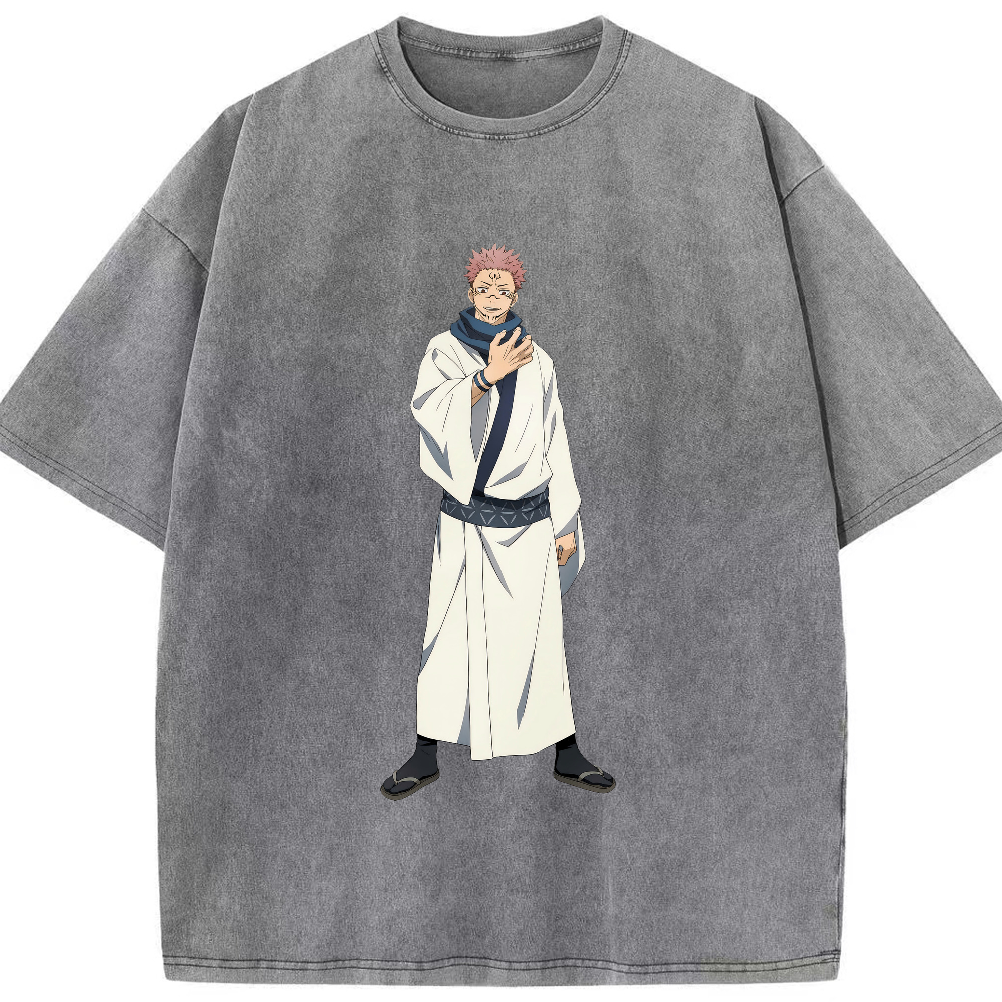 （画像用） 呪術廻戦 Jujutsu Kaisen 綿100% ヴィンテージ風 半袖Tシャツ（フロントプリント）