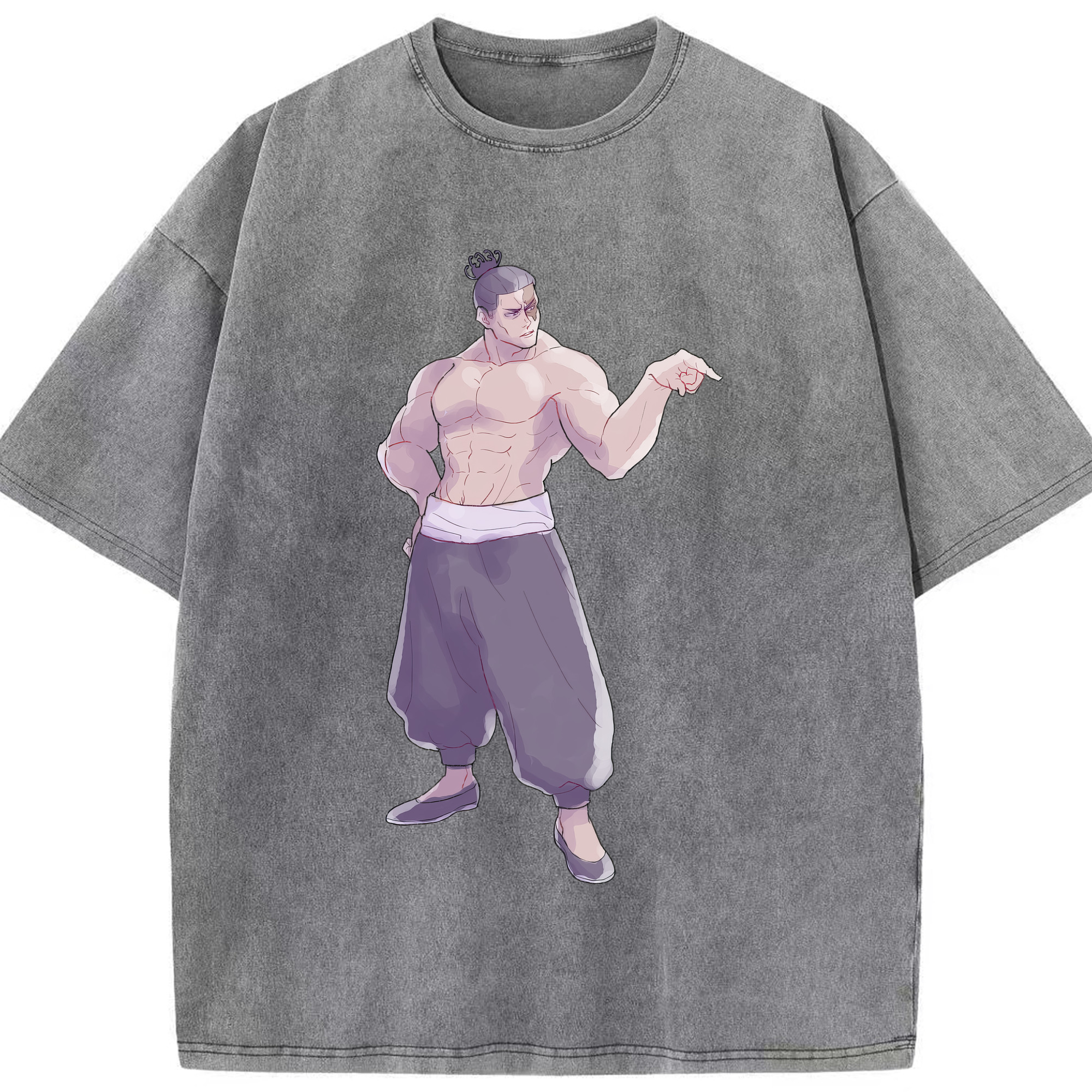 （画像用） 呪術廻戦 Jujutsu Kaisen 綿100% ヴィンテージ風 半袖Tシャツ（フロントプリント）