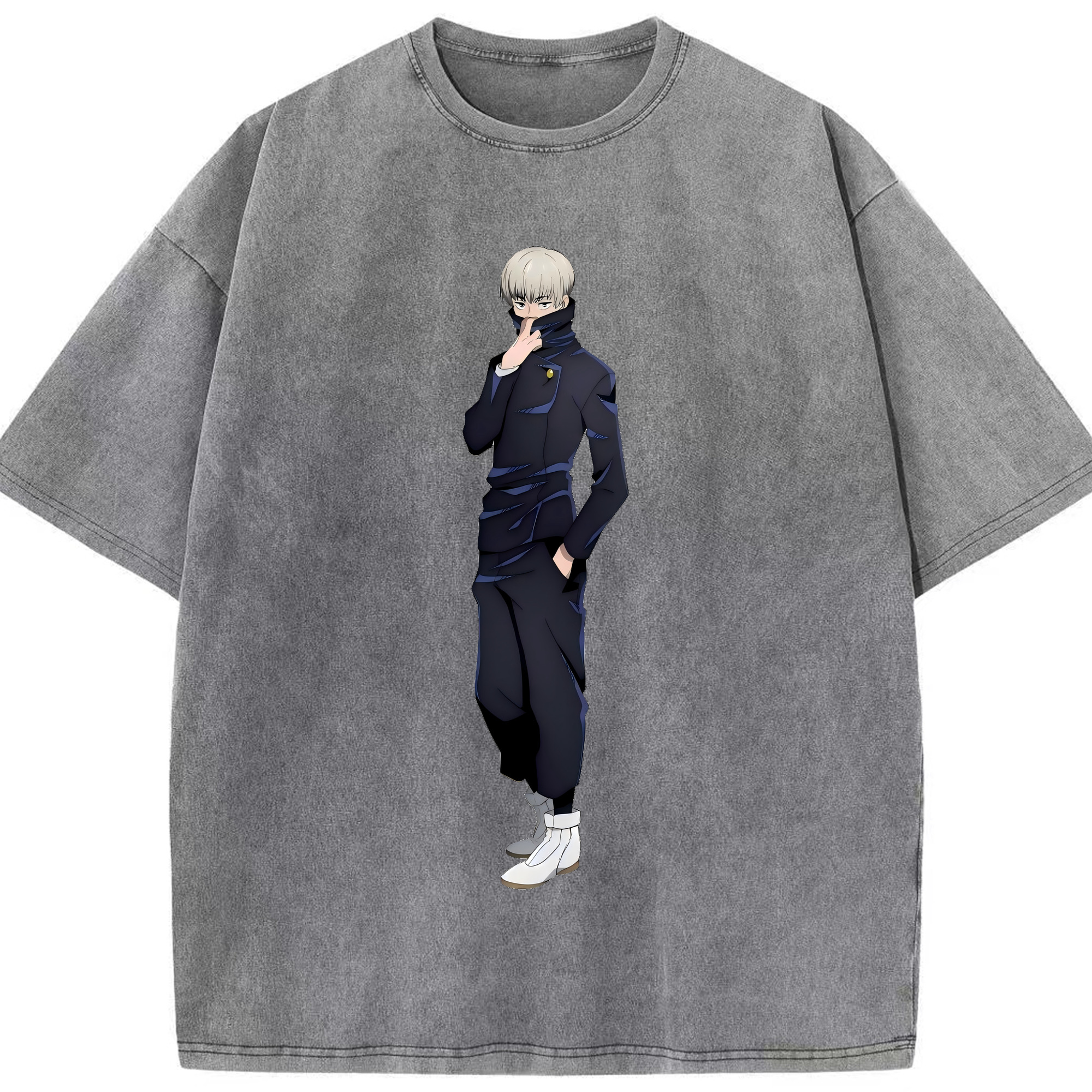 （画像用） 呪術廻戦 Jujutsu Kaisen 綿100% ヴィンテージ風 半袖Tシャツ（フロントプリント）