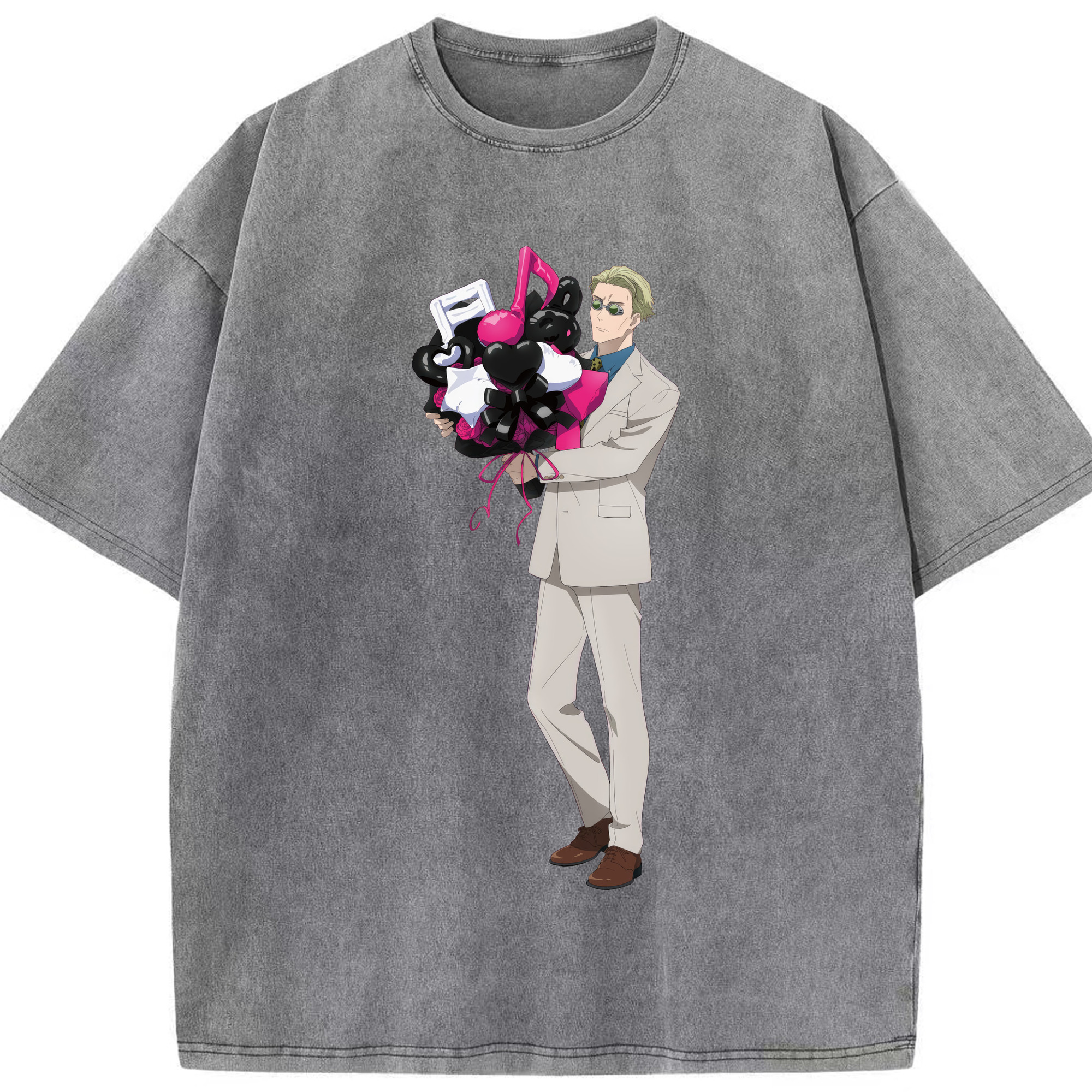（画像用） 呪術廻戦 Jujutsu Kaisen 綿100% ヴィンテージ風 半袖Tシャツ（フロントプリント）