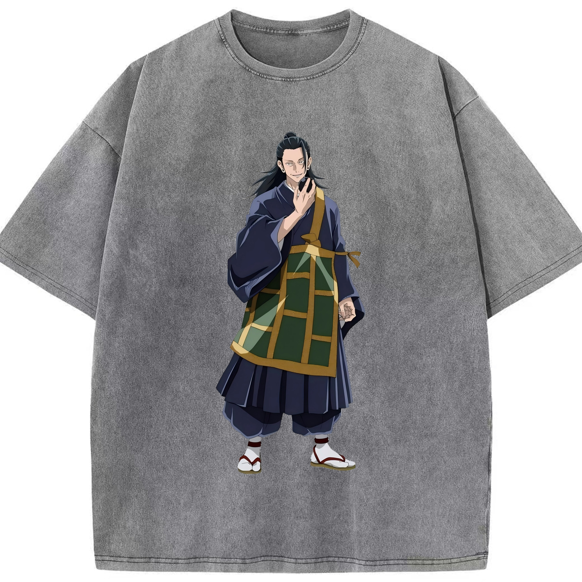 （画像用） 呪術廻戦 Jujutsu Kaisen 綿100% ヴィンテージ風 半袖Tシャツ（フロントプリント）