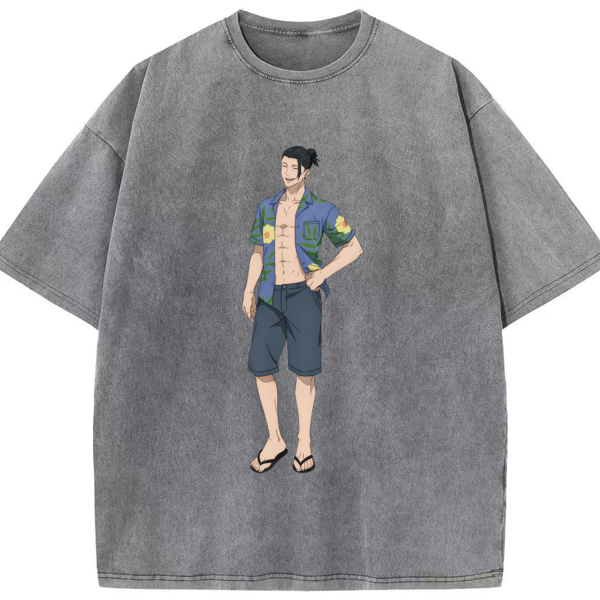 （画像用） 呪術廻戦 Jujutsu Kaisen 綿100% ヴィンテージ風 半袖Tシャツ（フロントプリント）