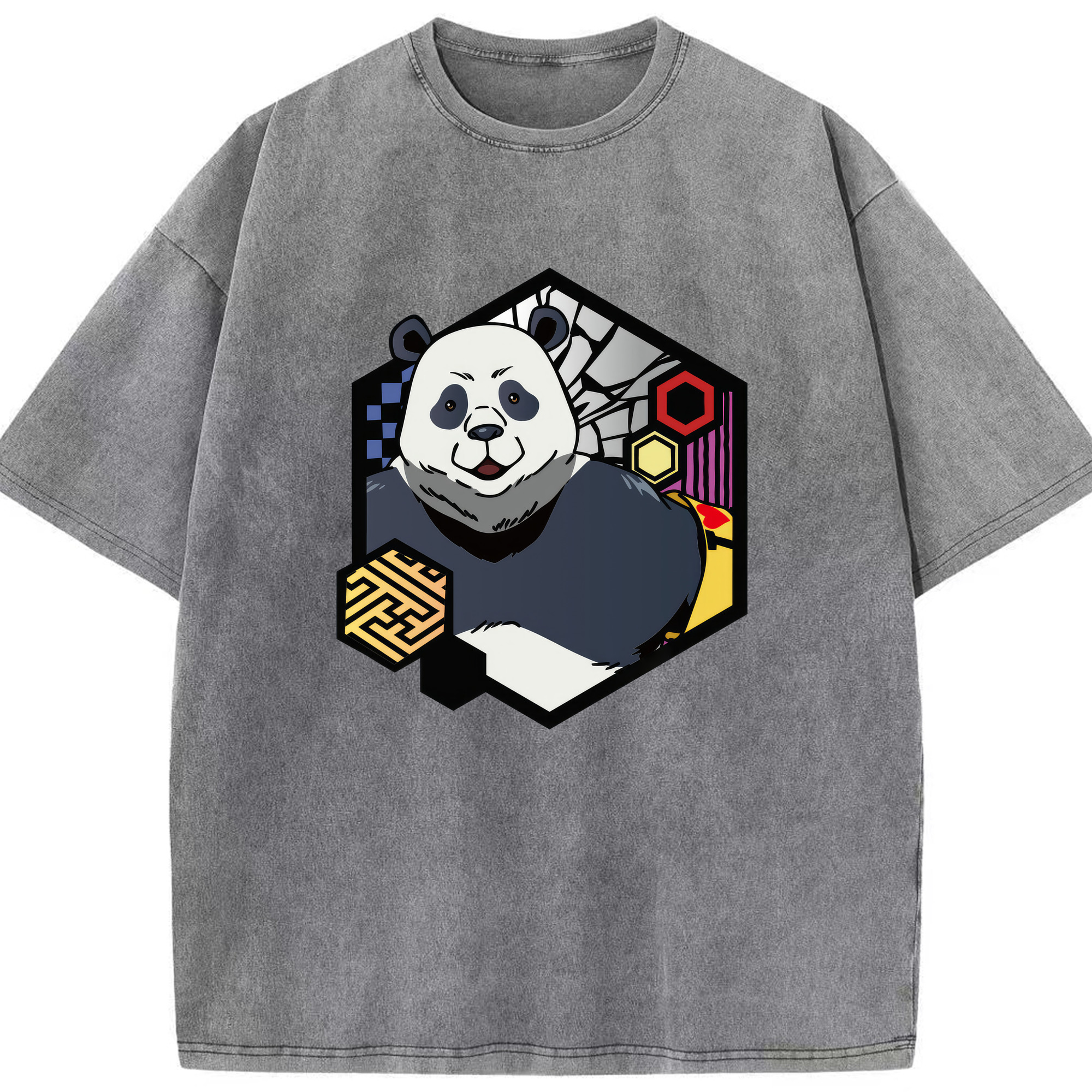 （画像用） 呪術廻戦 Jujutsu Kaisen 綿100% ヴィンテージ風 半袖Tシャツ（フロントプリント）