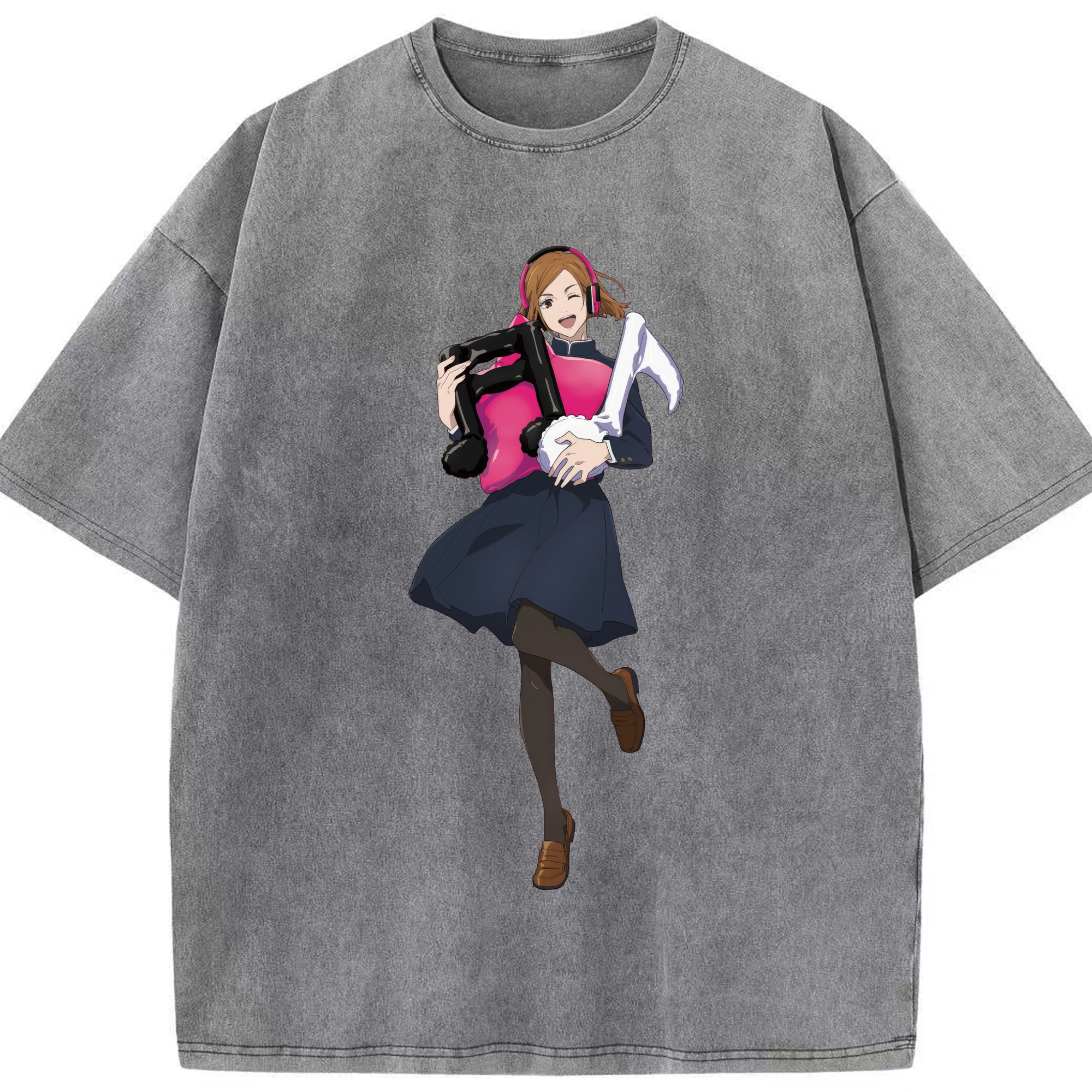 （画像用） 呪術廻戦 Jujutsu Kaisen 綿100% ヴィンテージ風 半袖Tシャツ（フロントプリント）