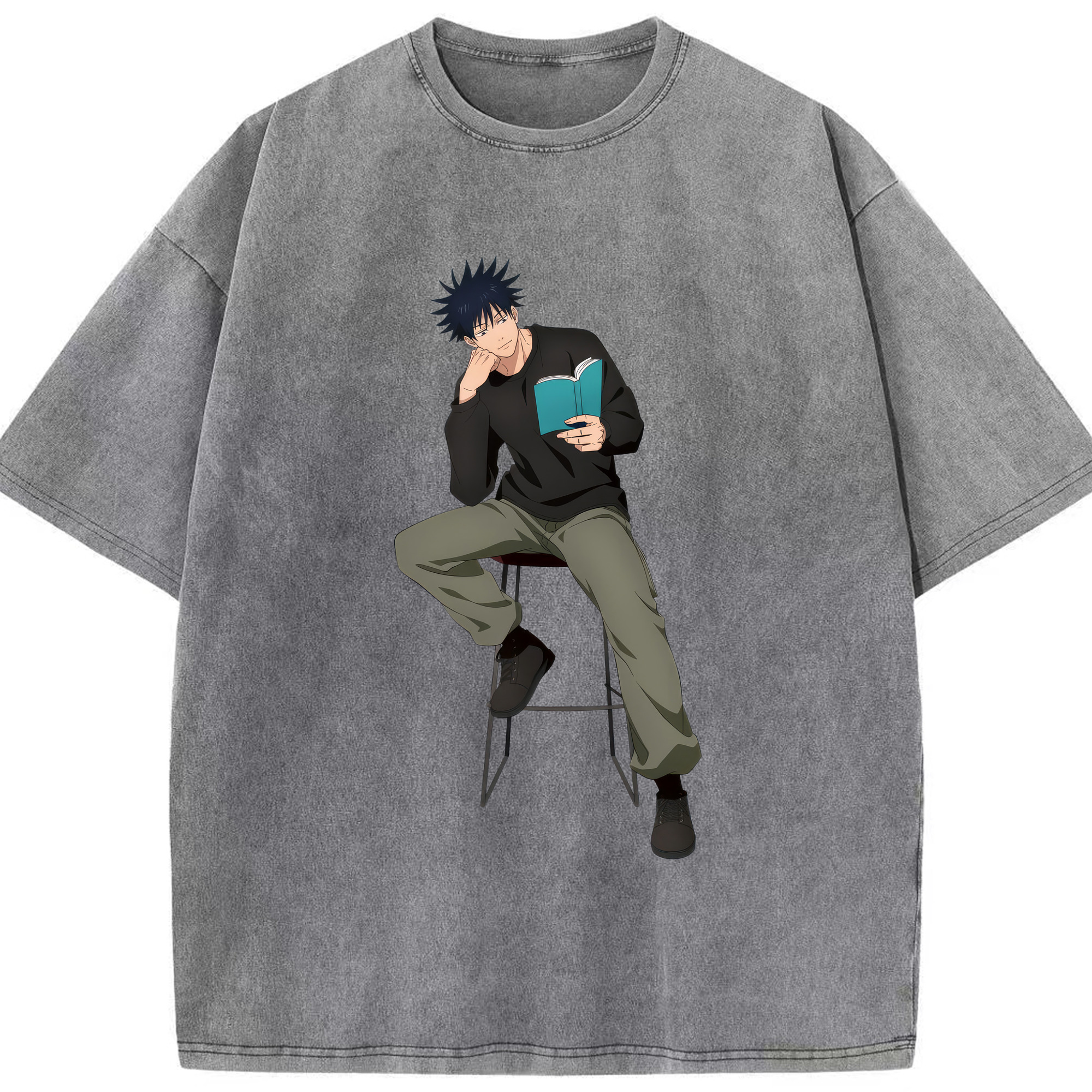 （画像用） 呪術廻戦 Jujutsu Kaisen 綿100% ヴィンテージ風 半袖Tシャツ（フロントプリント）