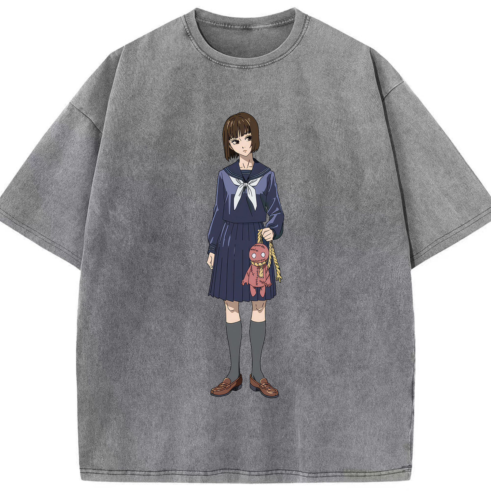 （画像用） 呪術廻戦 Jujutsu Kaisen 綿100% ヴィンテージ風 半袖Tシャツ（フロントプリント）