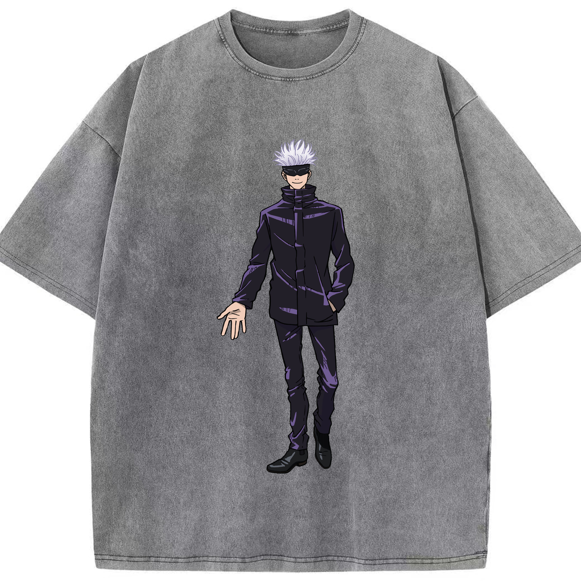 （画像用） 呪術廻戦 Jujutsu Kaisen 綿100% ヴィンテージ風 半袖Tシャツ（フロントプリント）