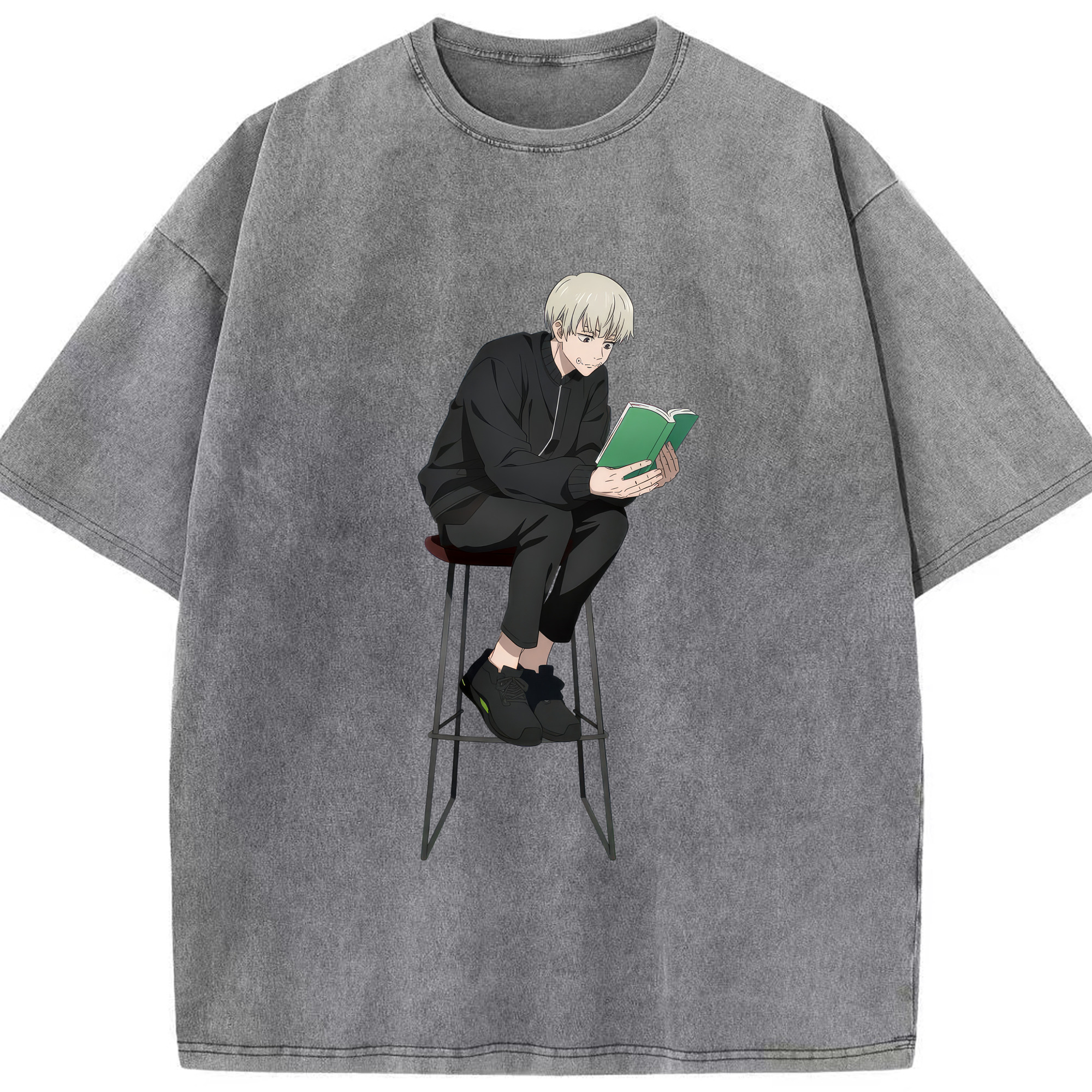 （画像用） 呪術廻戦 Jujutsu Kaisen 綿100% ヴィンテージ風 半袖Tシャツ（フロントプリント）