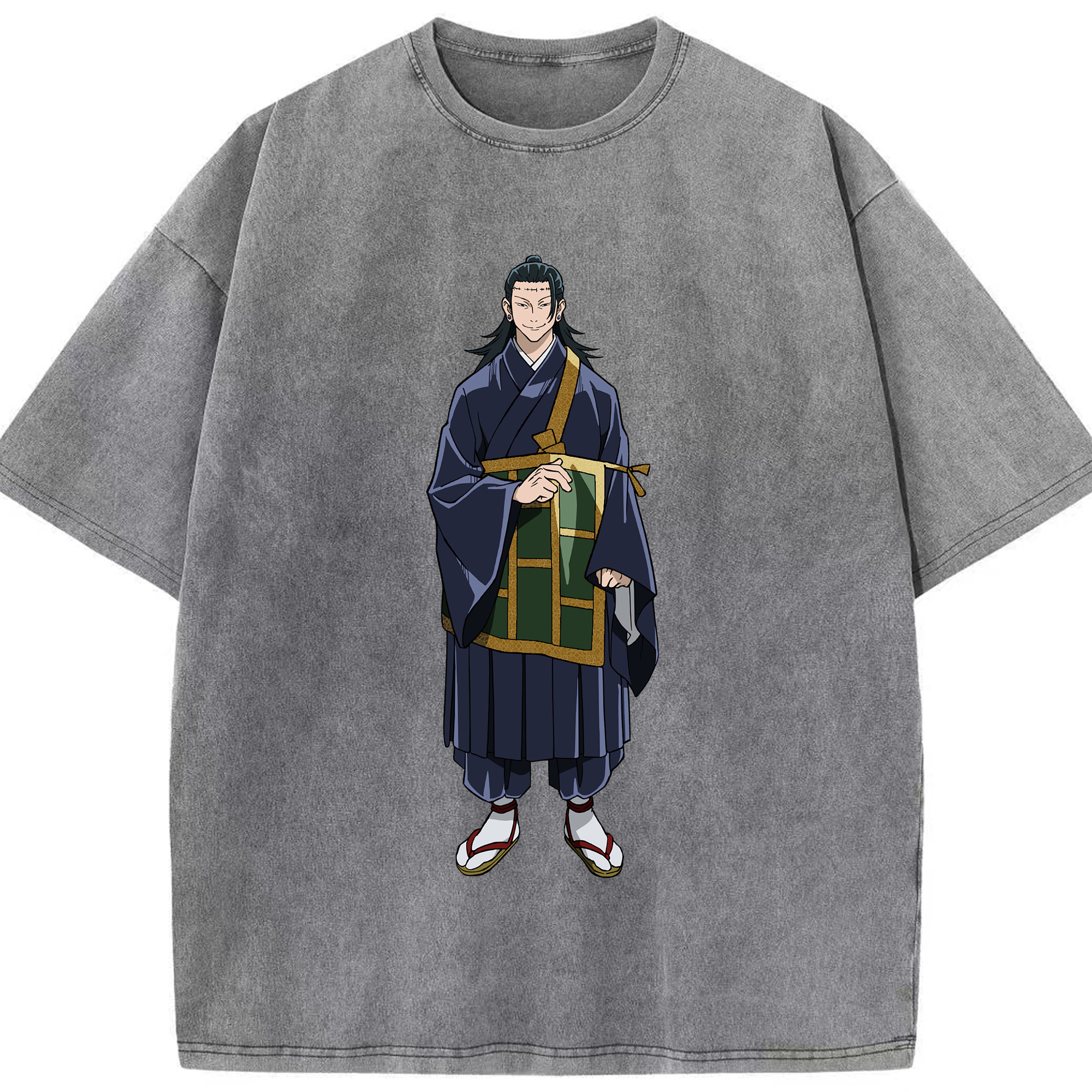（画像用） 呪術廻戦 Jujutsu Kaisen 綿100% ヴィンテージ風 半袖Tシャツ（フロントプリント）