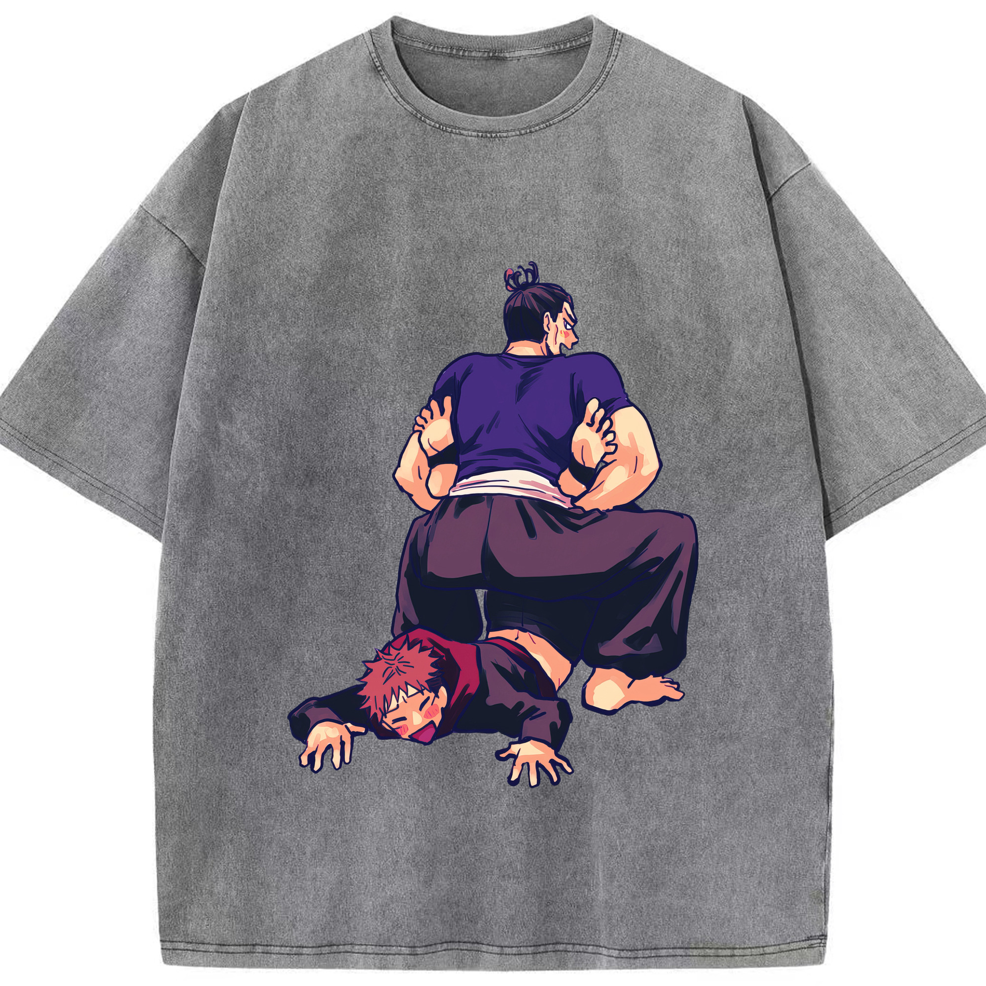 （画像用） 呪術廻戦 Jujutsu Kaisen 綿100% ヴィンテージ風 半袖Tシャツ（フロントプリント）