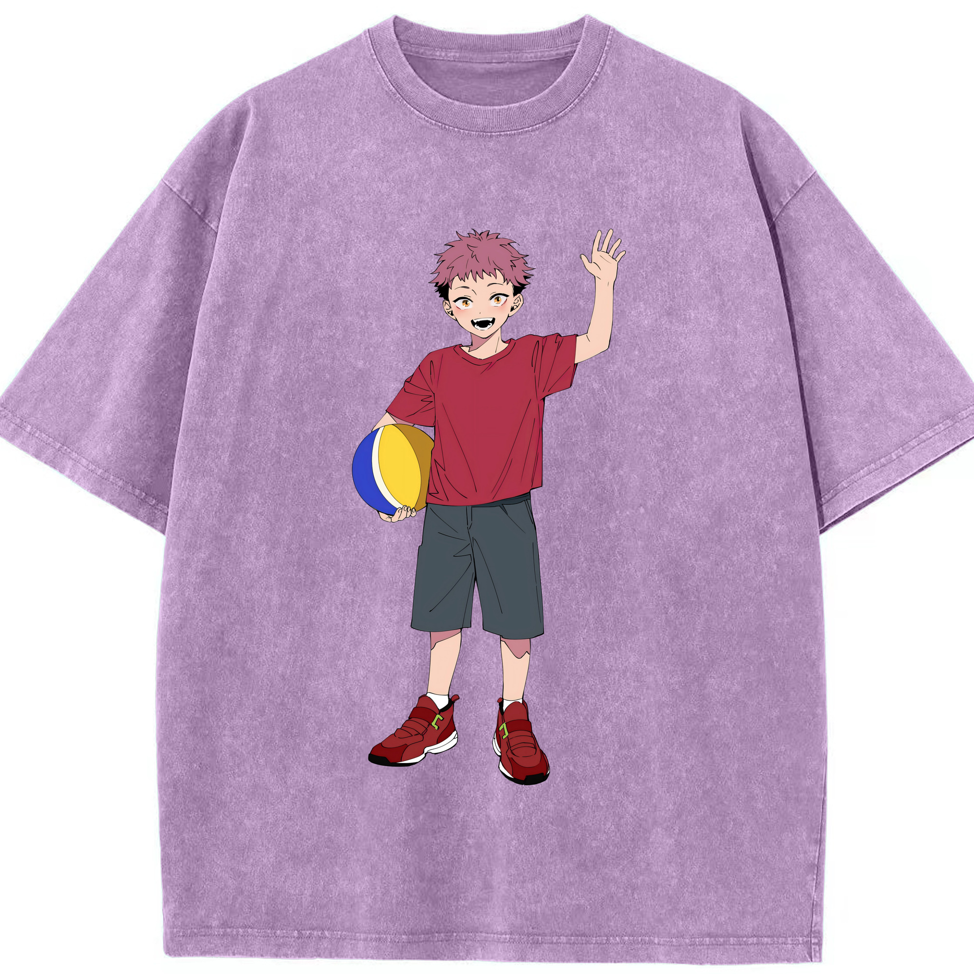 （画像用） 呪術廻戦 Jujutsu Kaisen 綿100% ヴィンテージ風 半袖Tシャツ（フロントプリント）