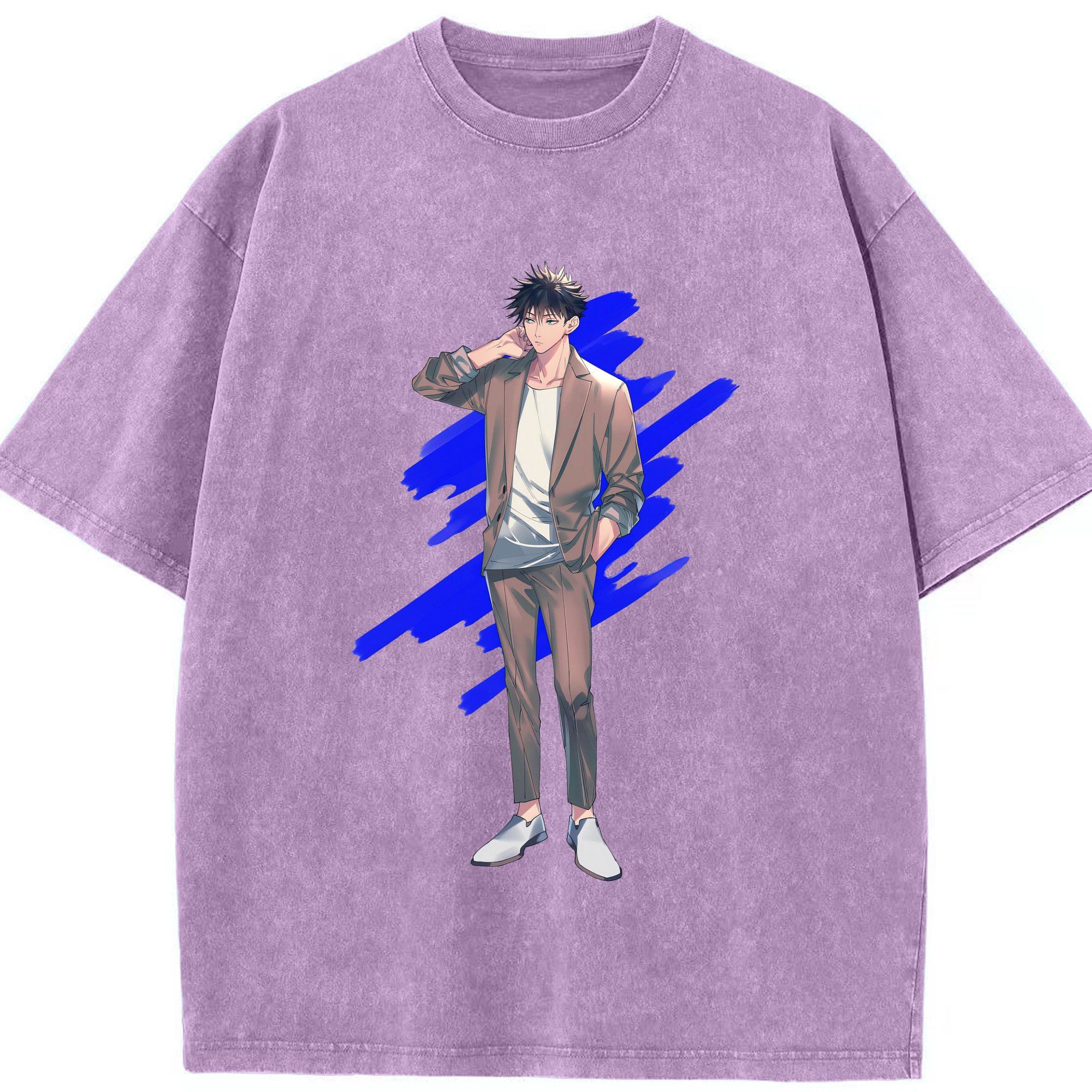 （画像用） 呪術廻戦 Jujutsu Kaisen 綿100% ヴィンテージ風 半袖Tシャツ（フロントプリント）
