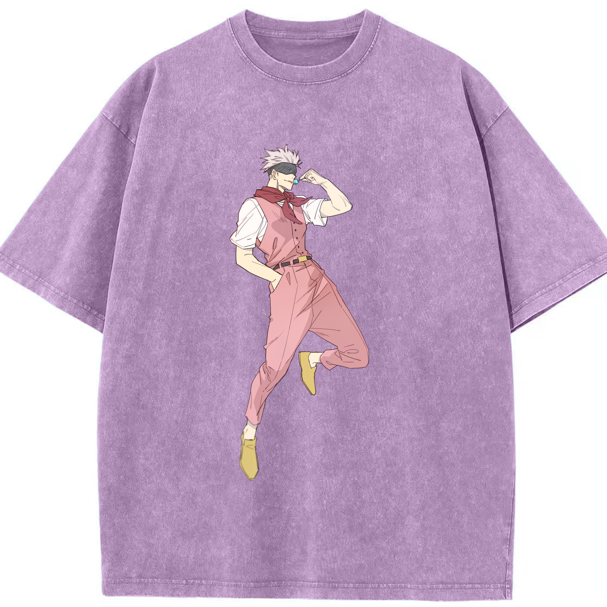 （画像用） 呪術廻戦 Jujutsu Kaisen 綿100% ヴィンテージ風 半袖Tシャツ（フロントプリント）