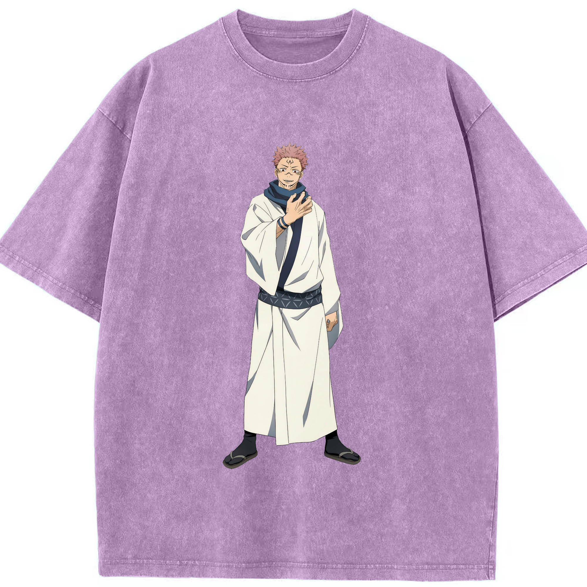 （画像用） 呪術廻戦 Jujutsu Kaisen 綿100% ヴィンテージ風 半袖Tシャツ（フロントプリント）