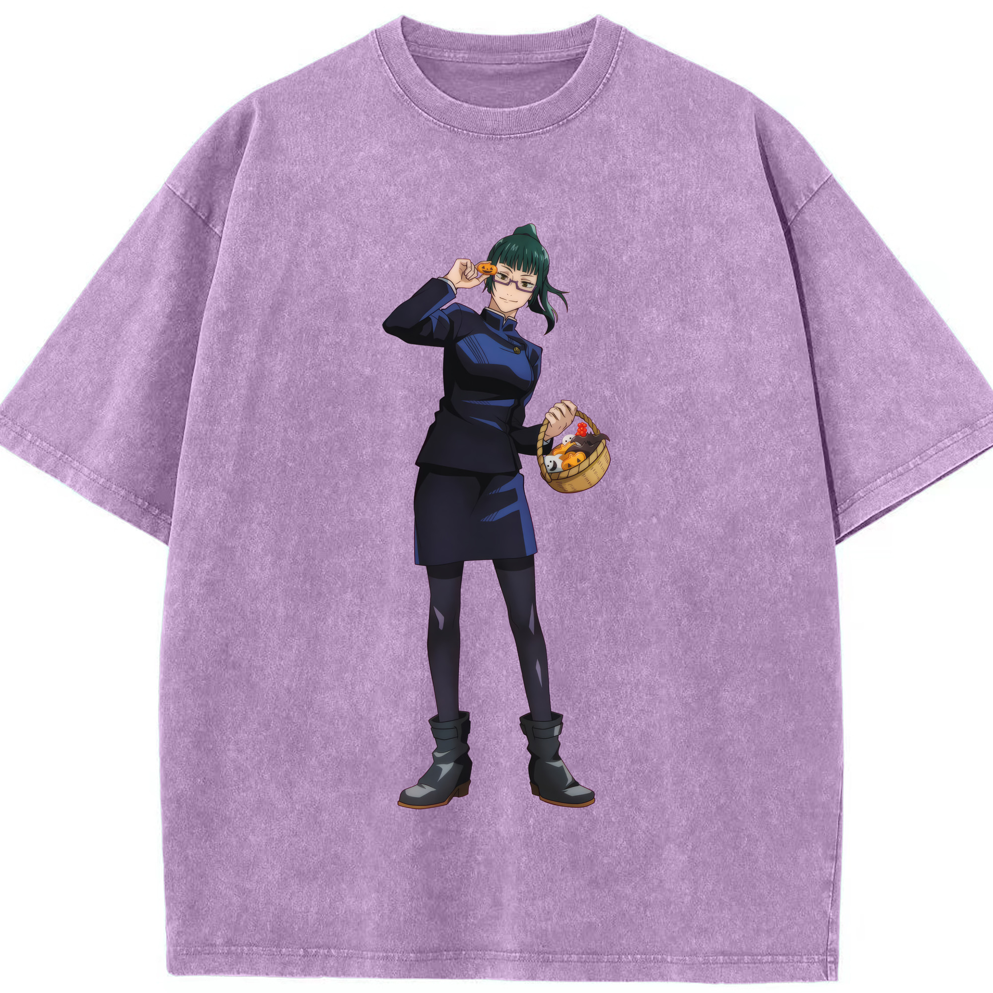 （画像用） 呪術廻戦 Jujutsu Kaisen 綿100% ヴィンテージ風 半袖Tシャツ（フロントプリント）