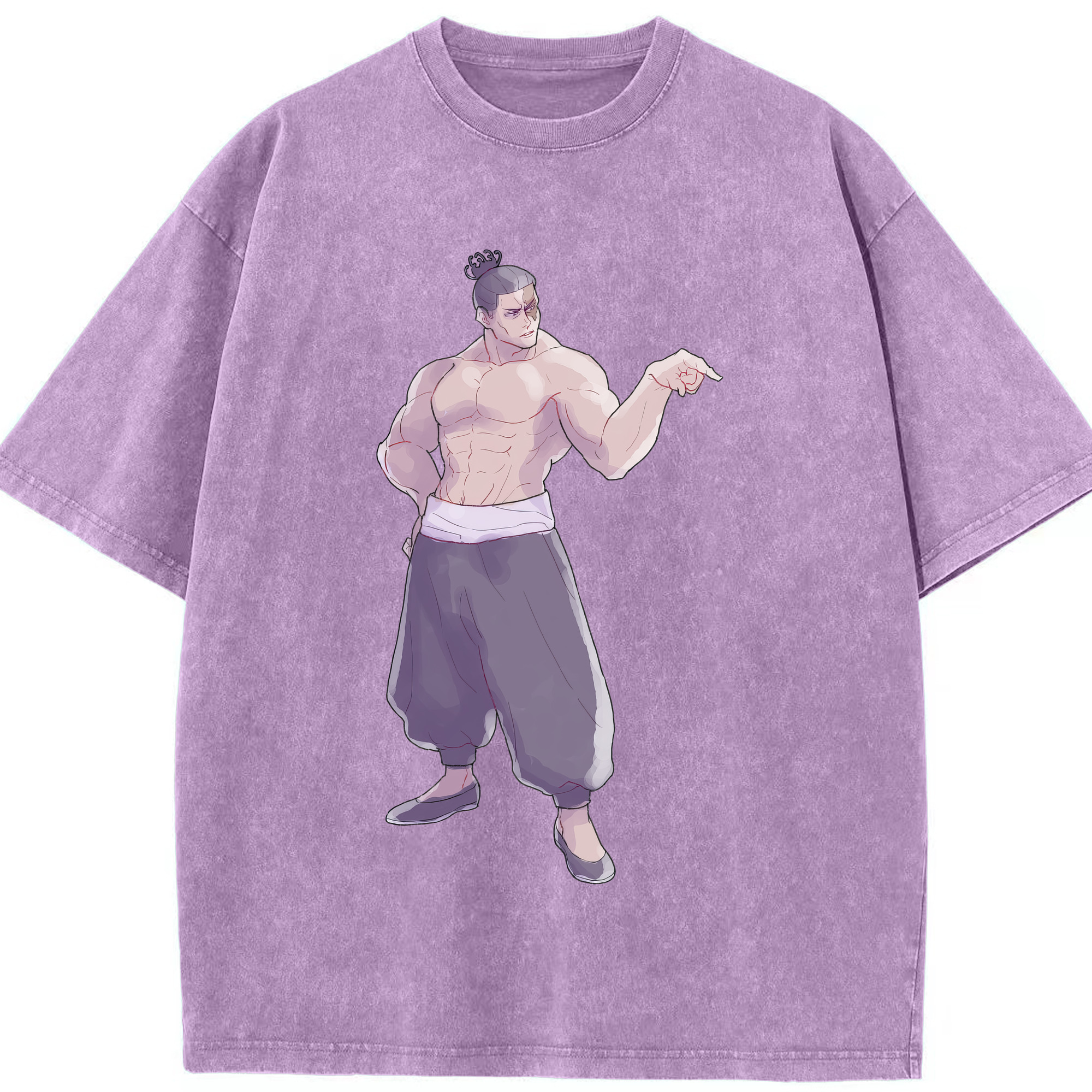 （画像用） 呪術廻戦 Jujutsu Kaisen 綿100% ヴィンテージ風 半袖Tシャツ（フロントプリント）