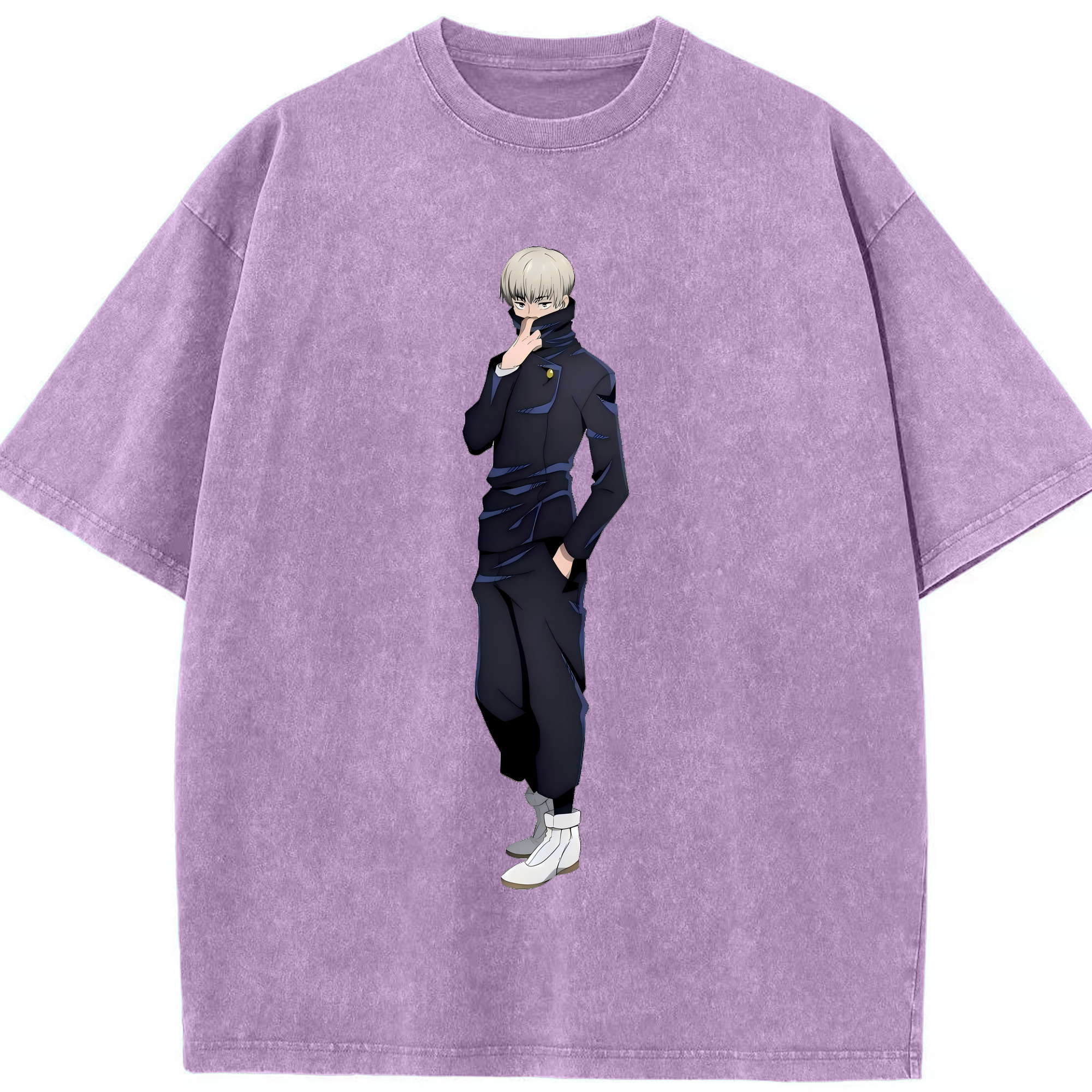 （画像用） 呪術廻戦 Jujutsu Kaisen 綿100% ヴィンテージ風 半袖Tシャツ（フロントプリント）