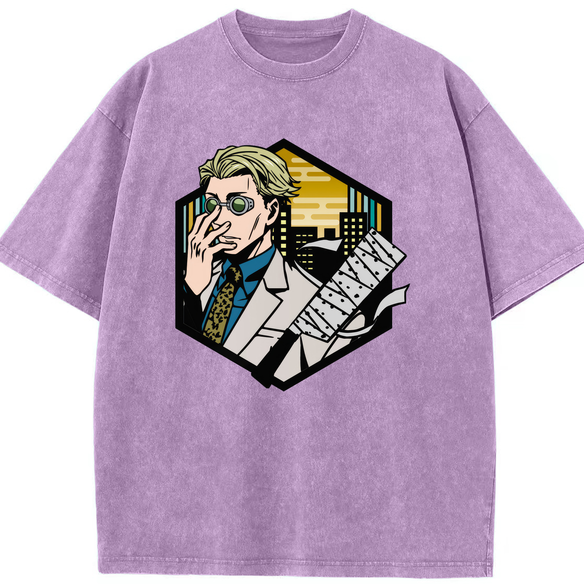 （画像用） 呪術廻戦 Jujutsu Kaisen 綿100% ヴィンテージ風 半袖Tシャツ（フロントプリント）