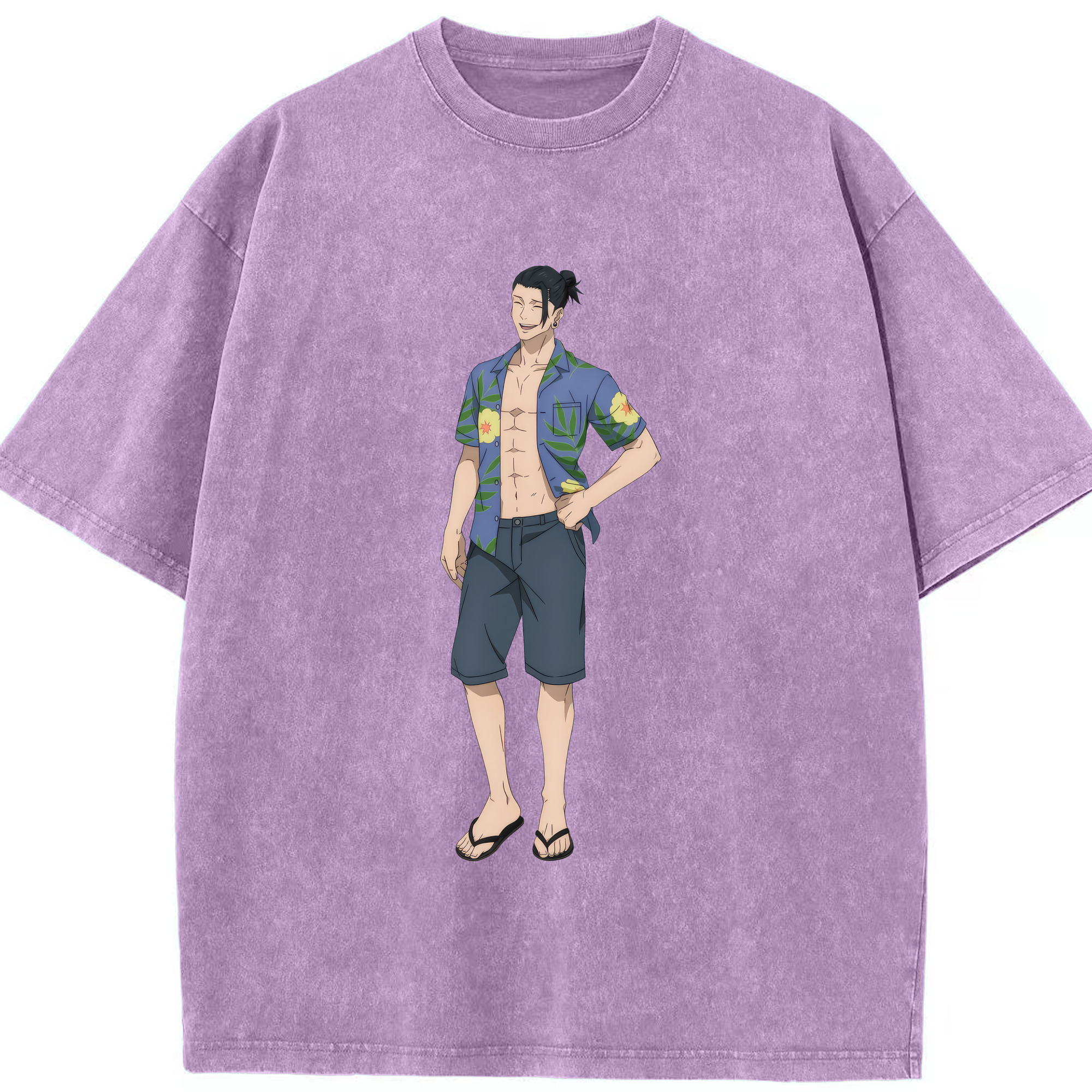 （画像用） 呪術廻戦 Jujutsu Kaisen 綿100% ヴィンテージ風 半袖Tシャツ（フロントプリント）