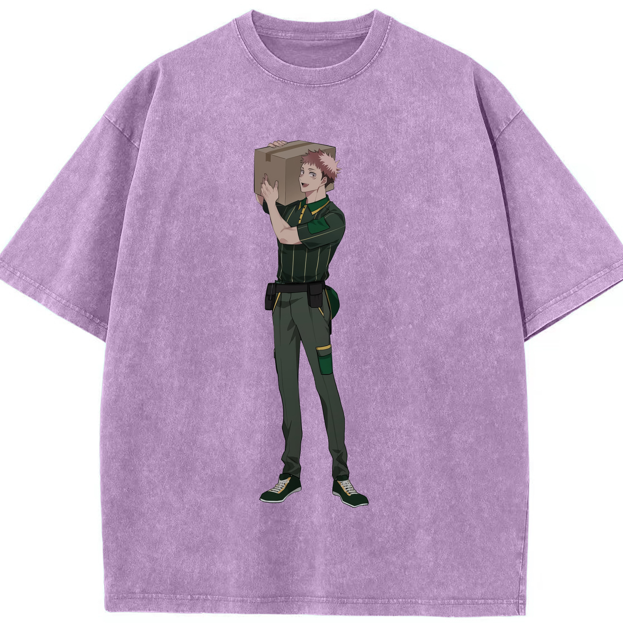（画像用） 呪術廻戦 Jujutsu Kaisen 綿100% ヴィンテージ風 半袖Tシャツ（フロントプリント）
