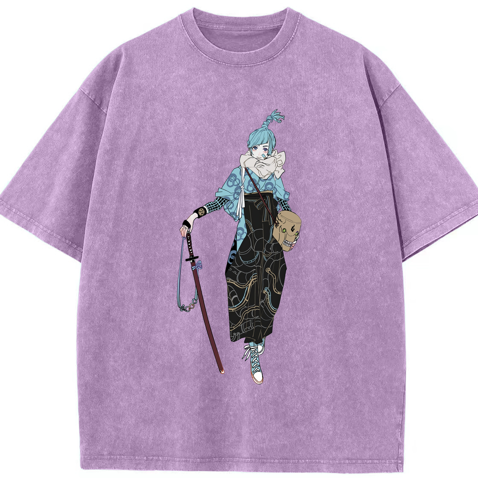 （画像用） 呪術廻戦 Jujutsu Kaisen 綿100% ヴィンテージ風 半袖Tシャツ（フロントプリント）