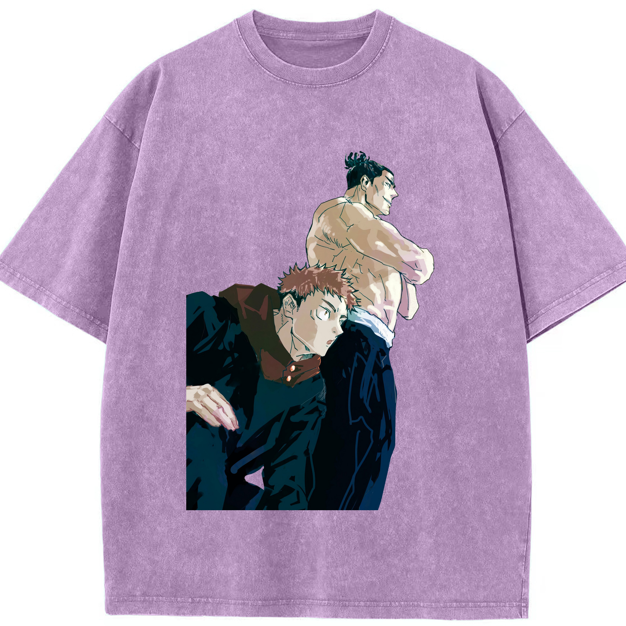 （画像用） 呪術廻戦 Jujutsu Kaisen 綿100% ヴィンテージ風 半袖Tシャツ（フロントプリント）