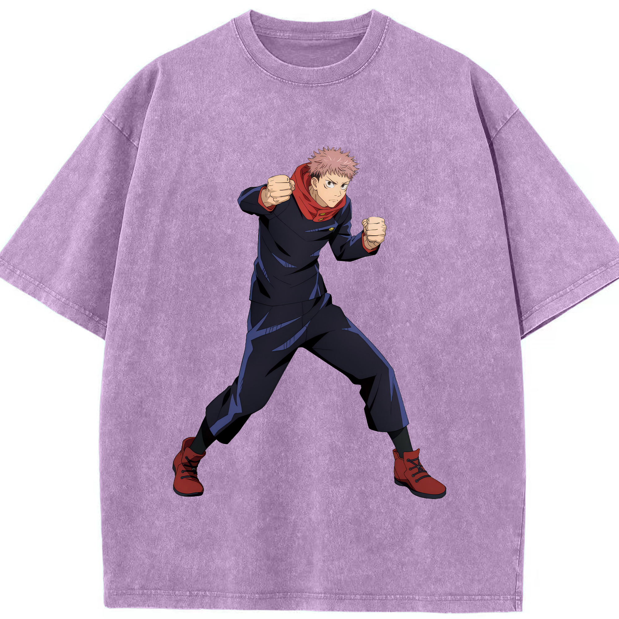 （画像用） 呪術廻戦 Jujutsu Kaisen 綿100% ヴィンテージ風 半袖Tシャツ（フロントプリント）
