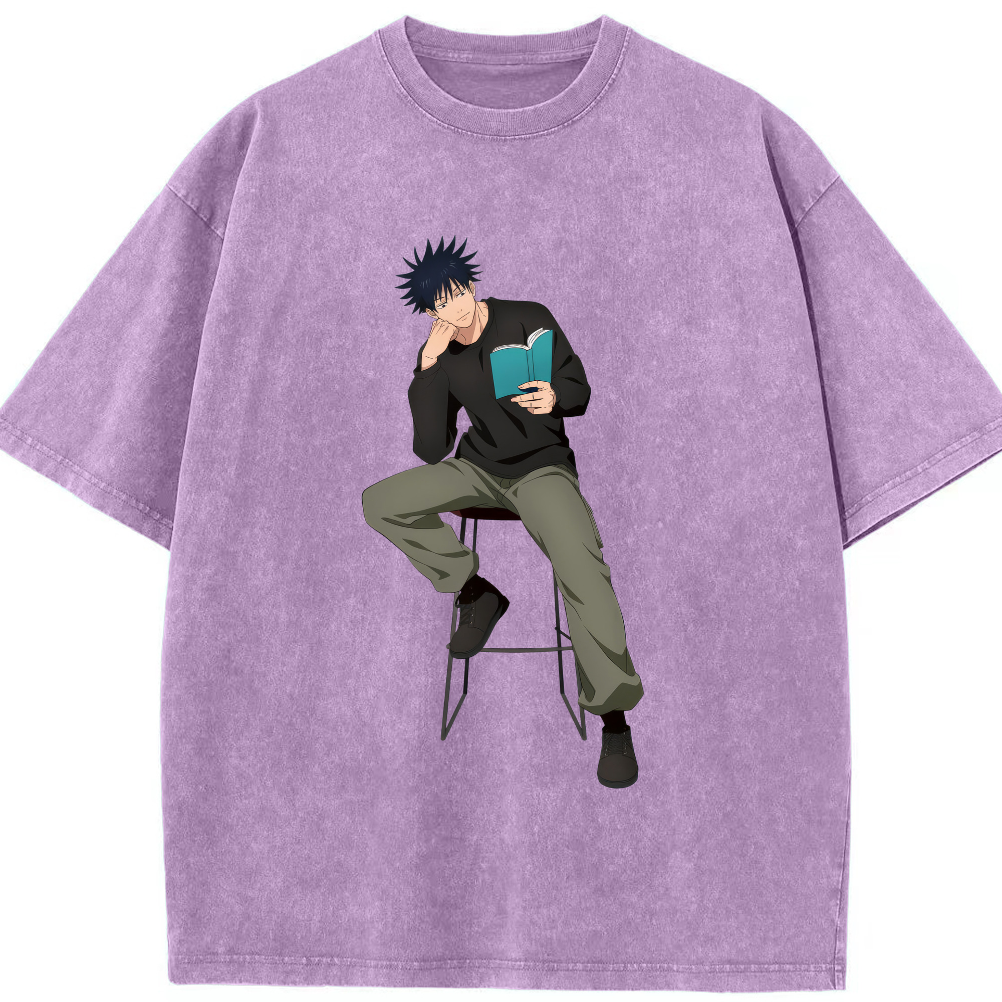 （画像用） 呪術廻戦 Jujutsu Kaisen 綿100% ヴィンテージ風 半袖Tシャツ（フロントプリント）