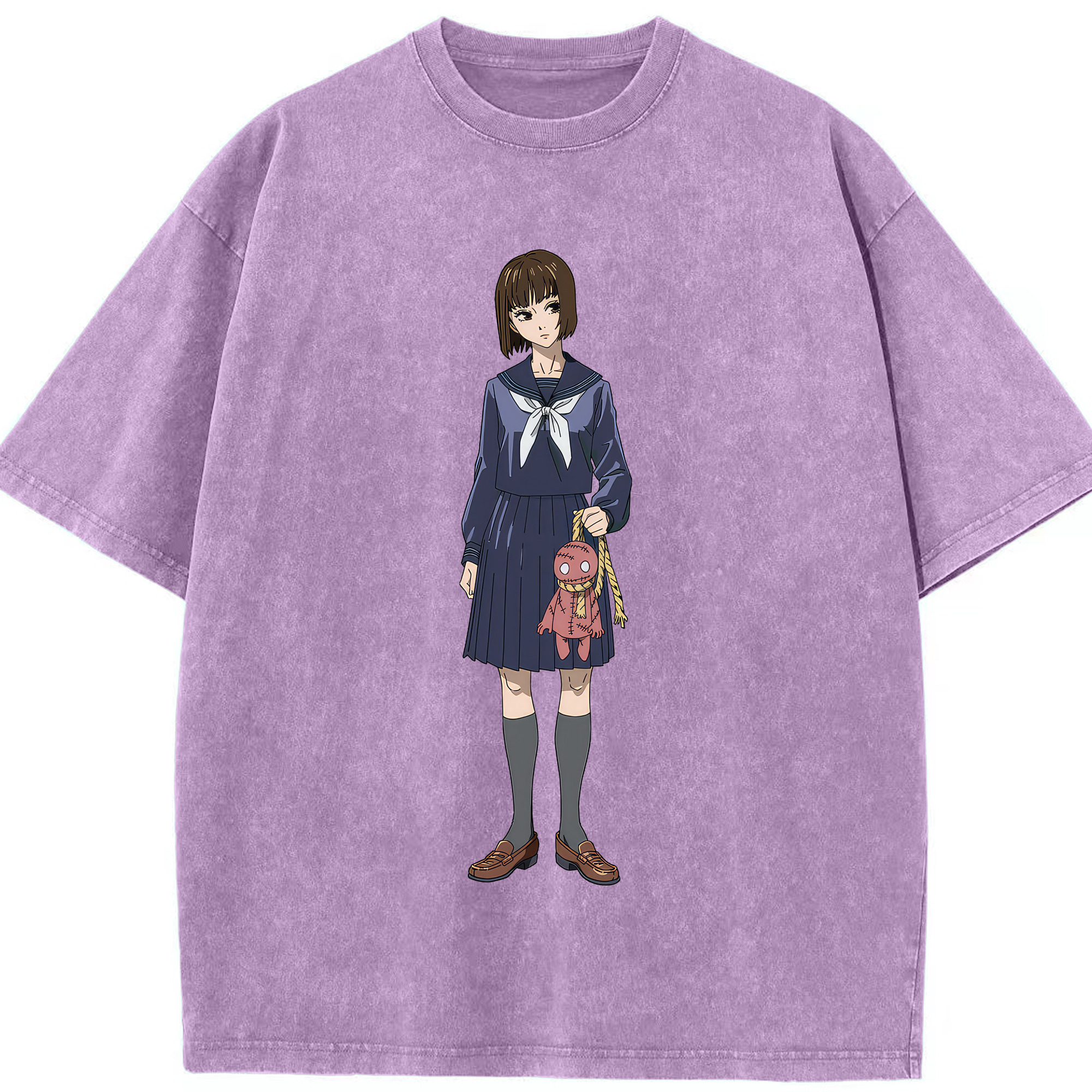 （画像用） 呪術廻戦 Jujutsu Kaisen 綿100% ヴィンテージ風 半袖Tシャツ（フロントプリント）