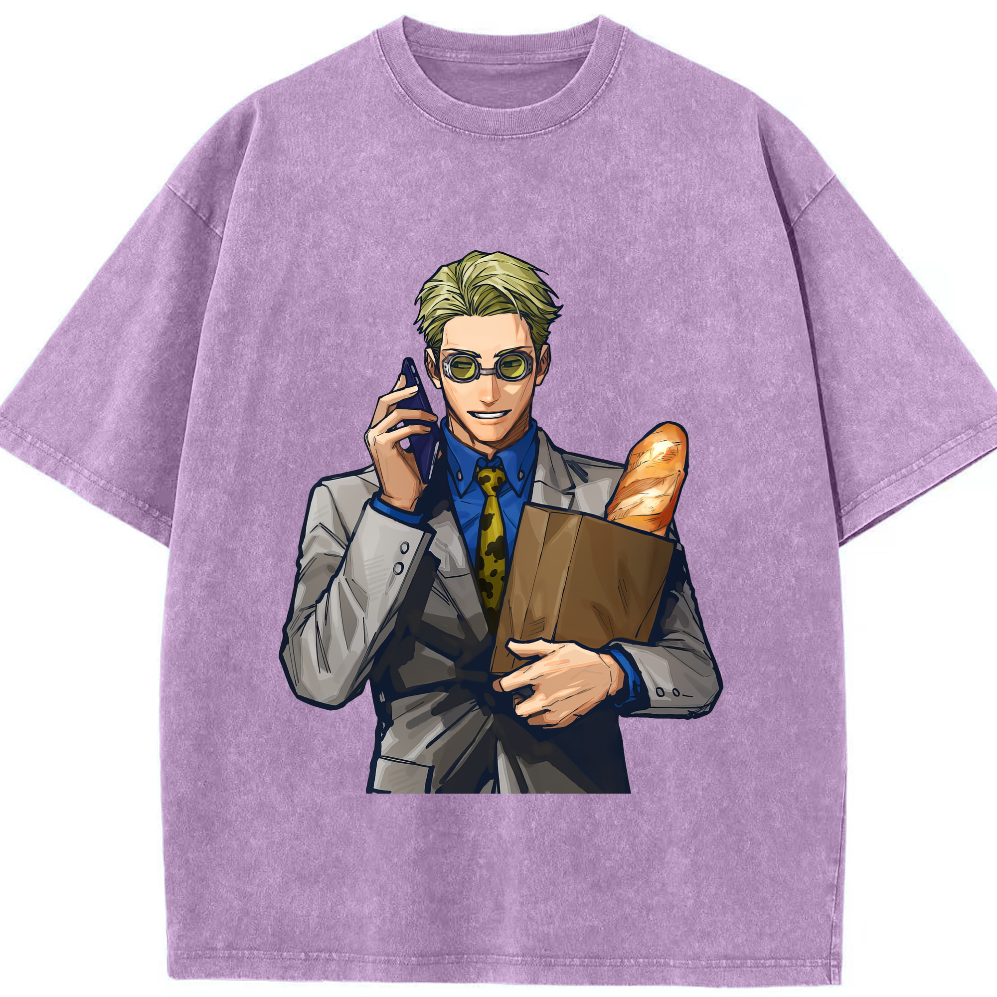 （画像用） 呪術廻戦 Jujutsu Kaisen 綿100% ヴィンテージ風 半袖Tシャツ（フロントプリント）