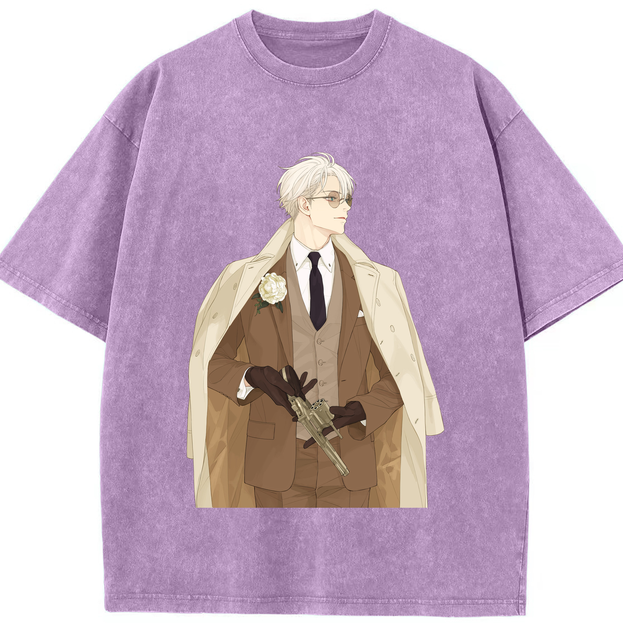 （画像用） 呪術廻戦 Jujutsu Kaisen 綿100% ヴィンテージ風 半袖Tシャツ（フロントプリント）