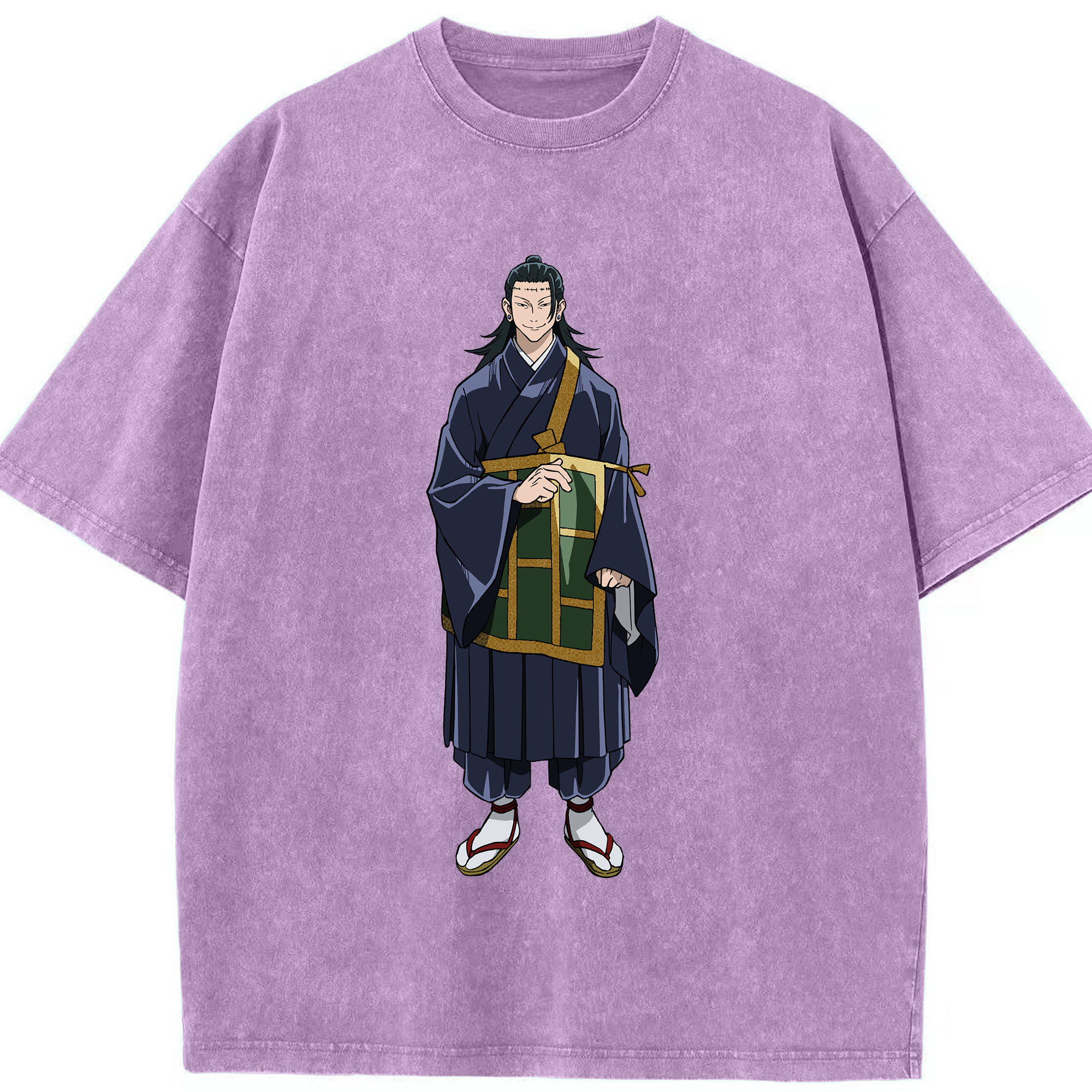 （画像用） 呪術廻戦 Jujutsu Kaisen 綿100% ヴィンテージ風 半袖Tシャツ（フロントプリント）