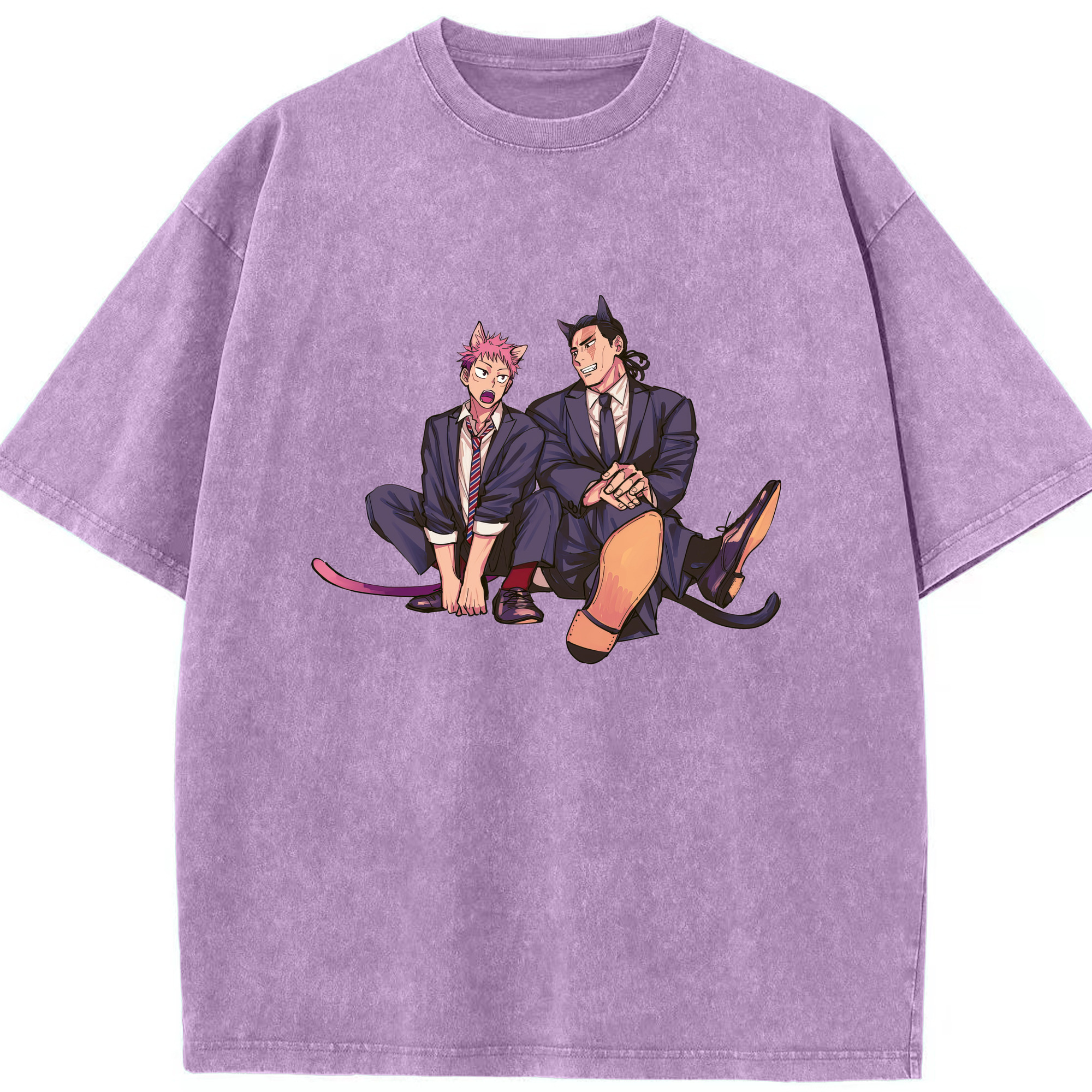 （画像用） 呪術廻戦 Jujutsu Kaisen 綿100% ヴィンテージ風 半袖Tシャツ（フロントプリント）