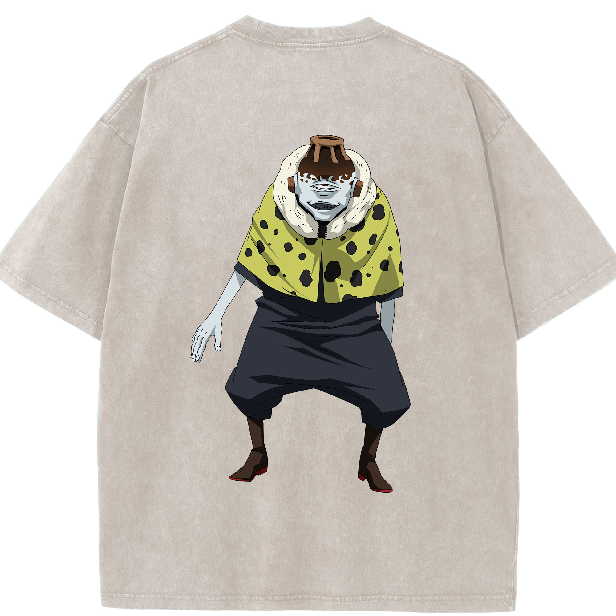 （画像用） 呪術廻戦 Jujutsu Kaisen 綿100% ヴィンテージ風 半袖Tシャツ（背面プリント）